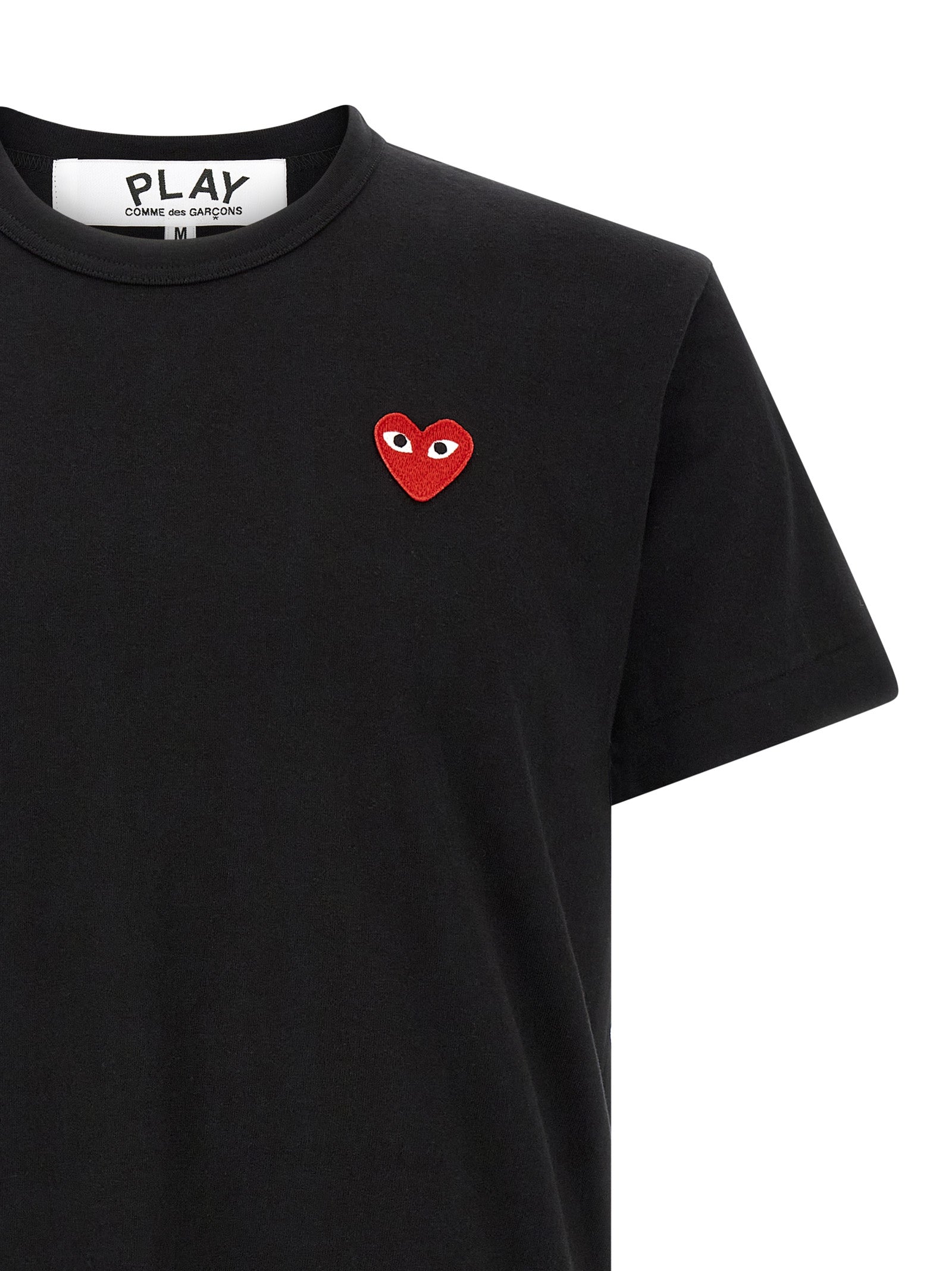 Comme Des Garçons Play Black Cotton T-Shirt