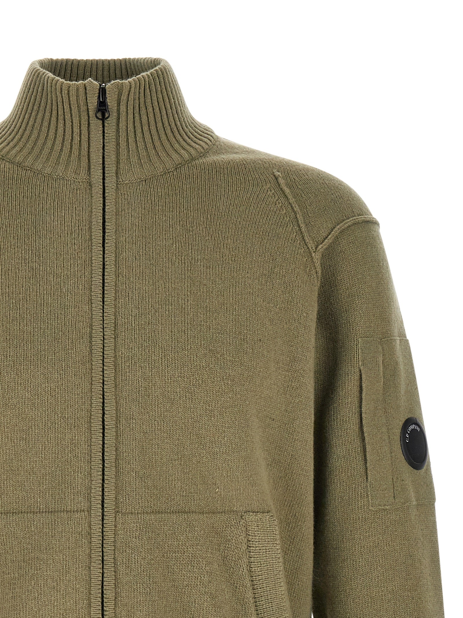 C.P. Company Bicolor Wool Cardigan