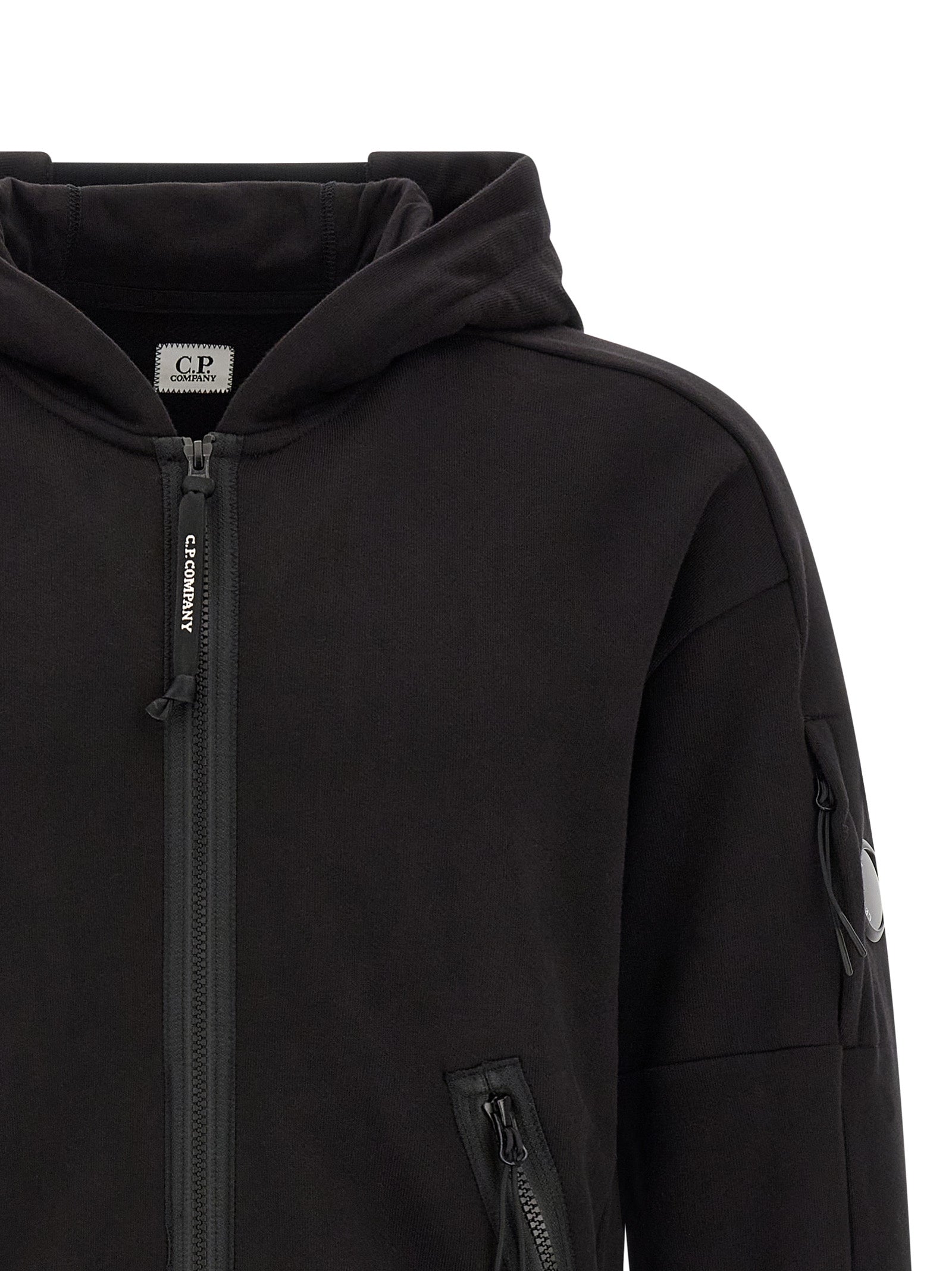 C.P. Company Black Cotton Sweatshirt