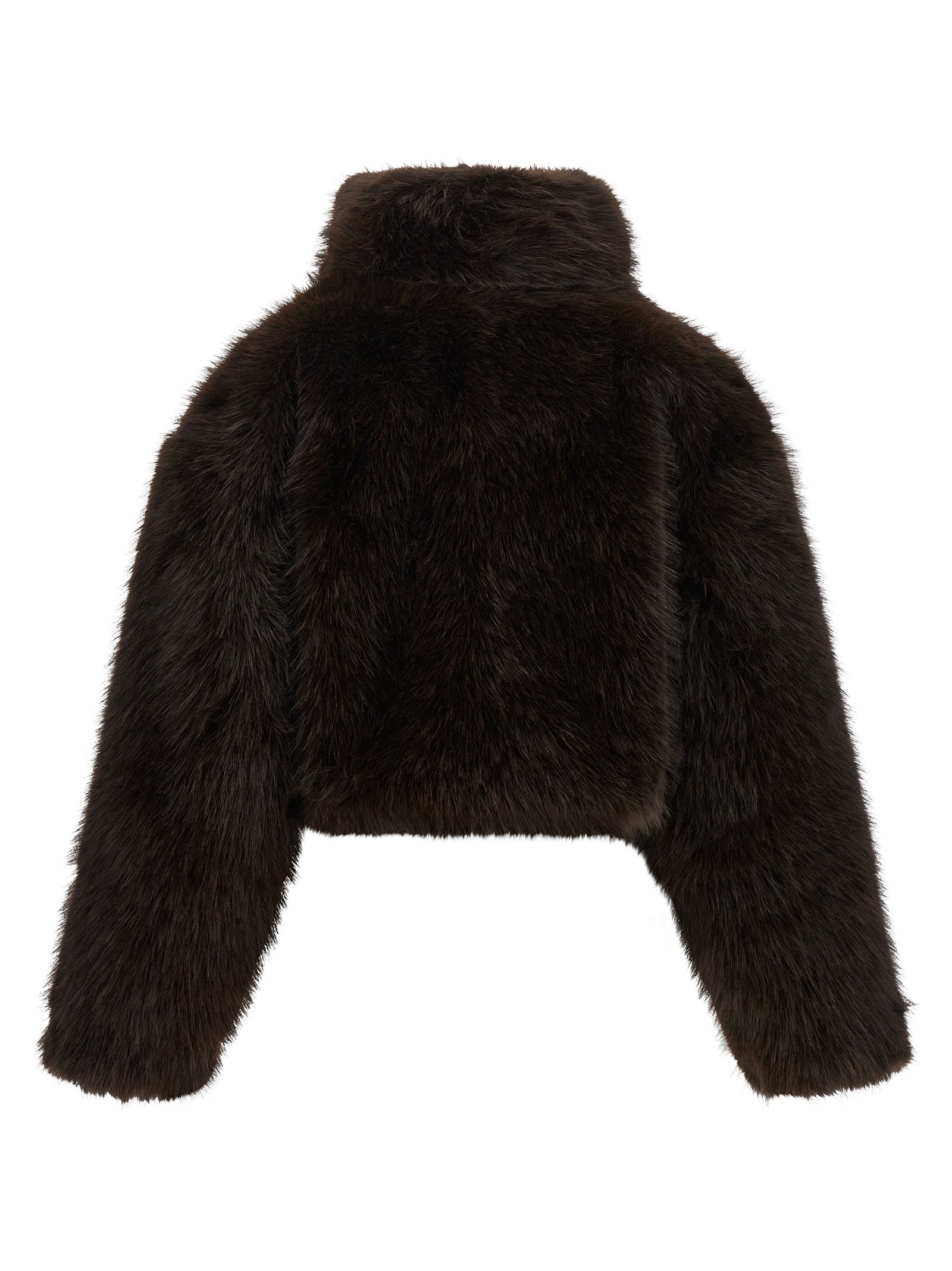ROTATE BIRGER CHRISTENSEN Brown Polyester Coat
