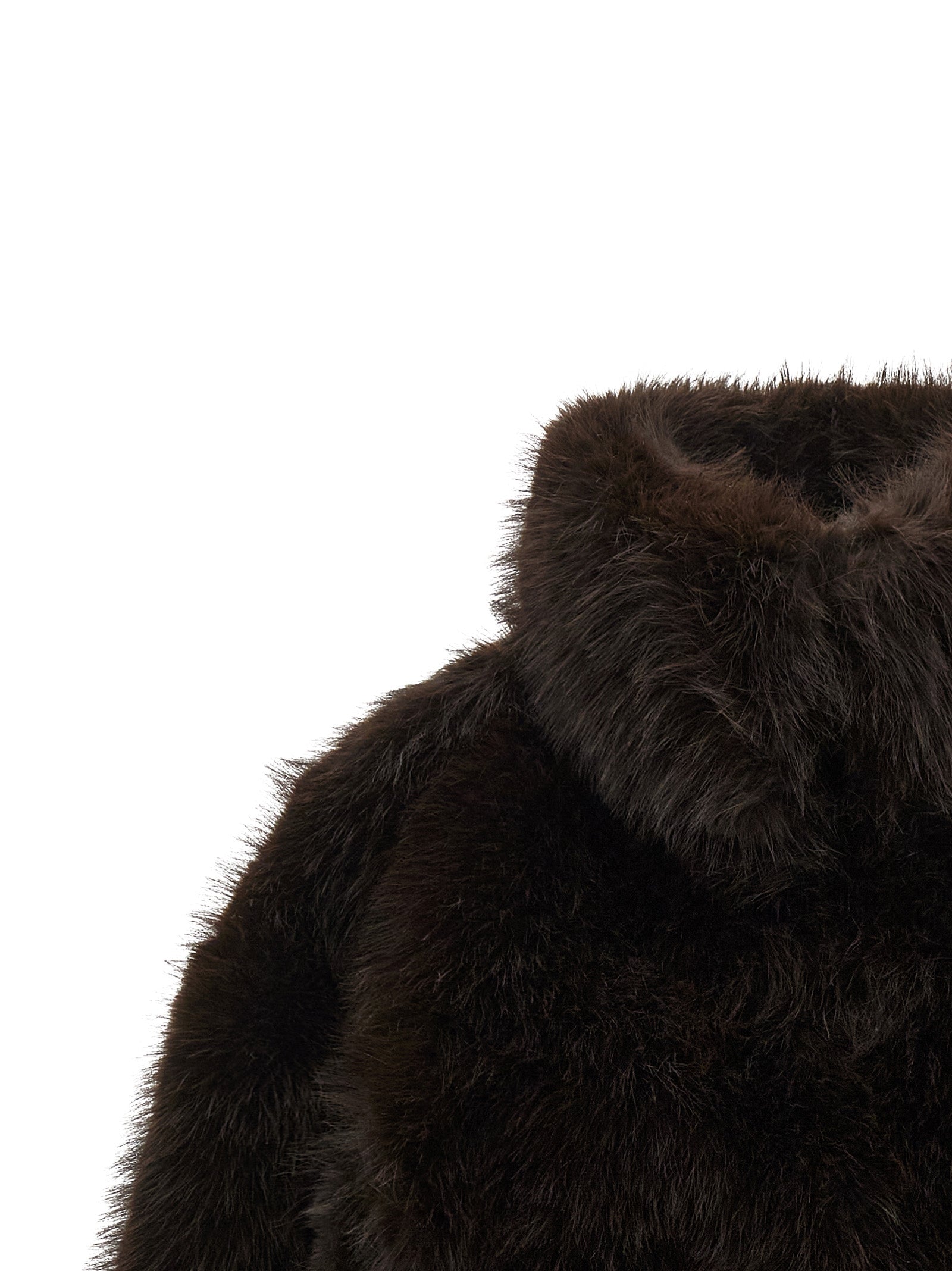 ROTATE BIRGER CHRISTENSEN Brown Polyester Coat
