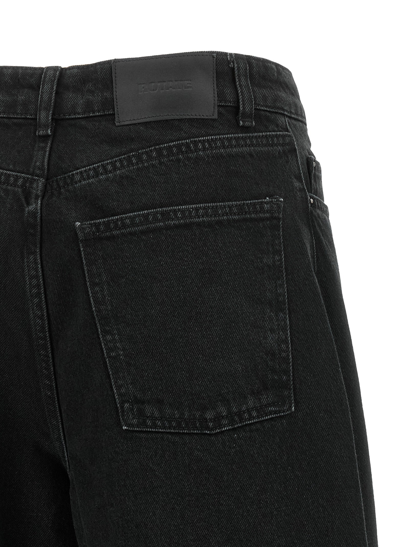 ROTATE BIRGER CHRISTENSEN Black Organic Cotton Jeans Denim