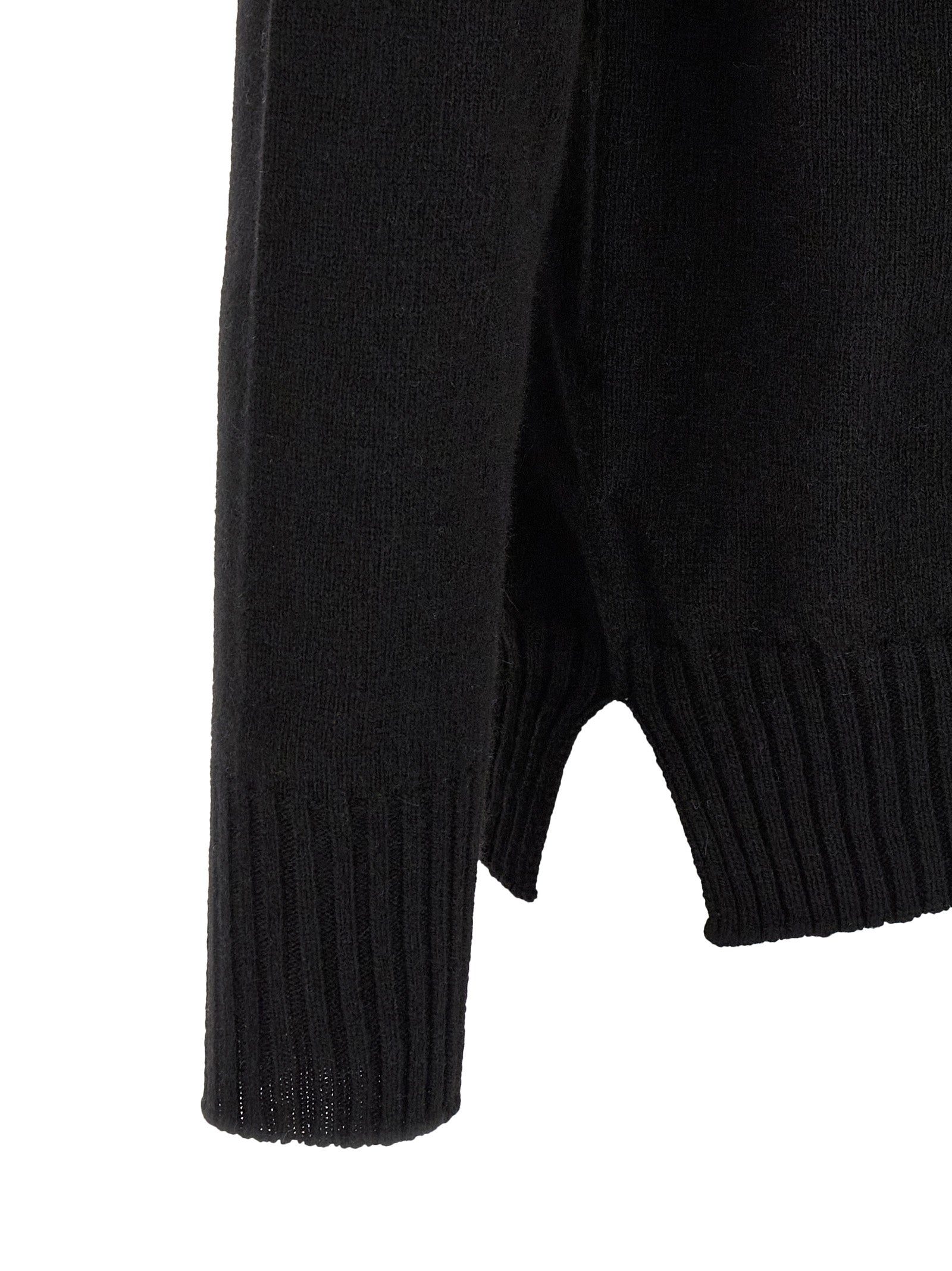 MA'RY'YA Black Cashmere Cardigan