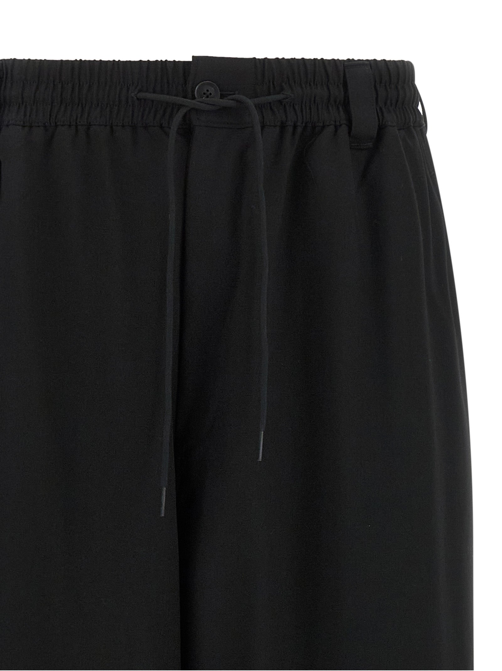 Y-3 Black Wool Casual Pants