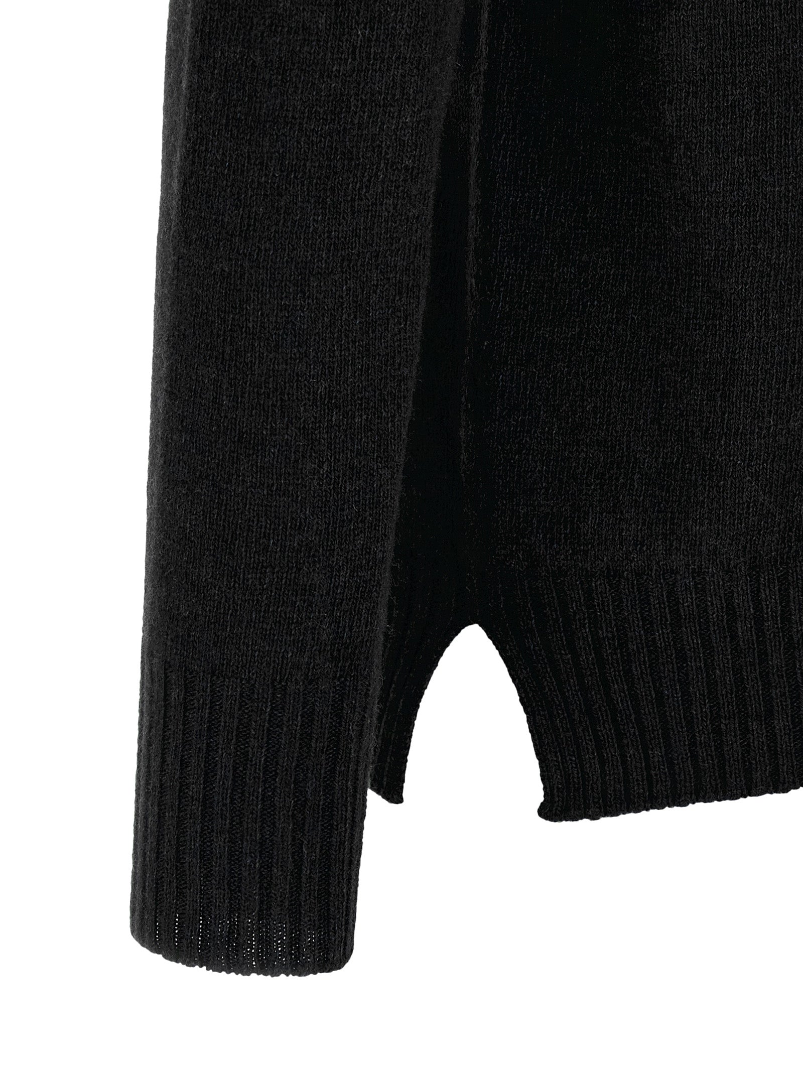MA'RY'YA Black Cashmere Cardigan