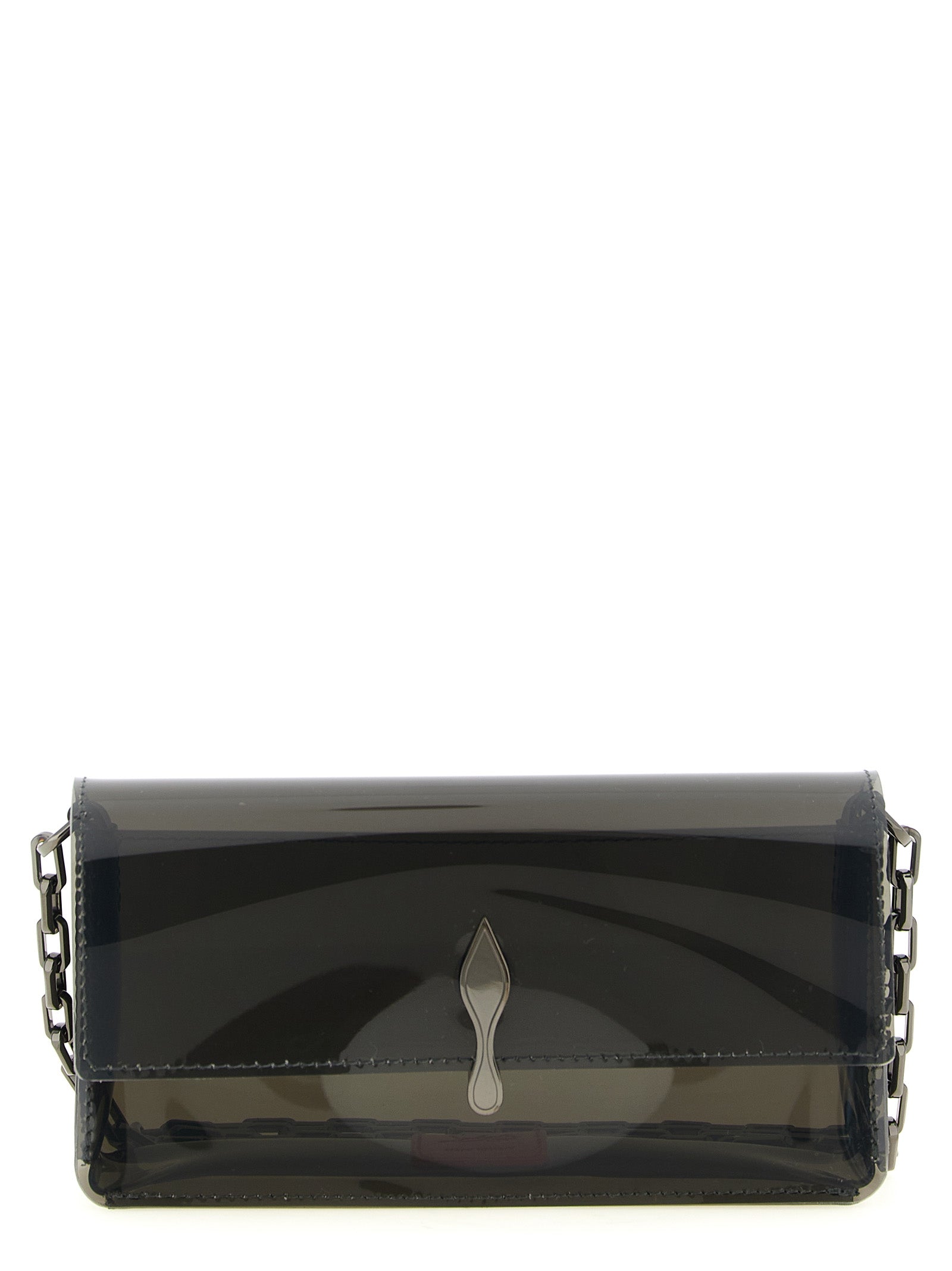 Christian Louboutin Black Pvc Clutch Bag