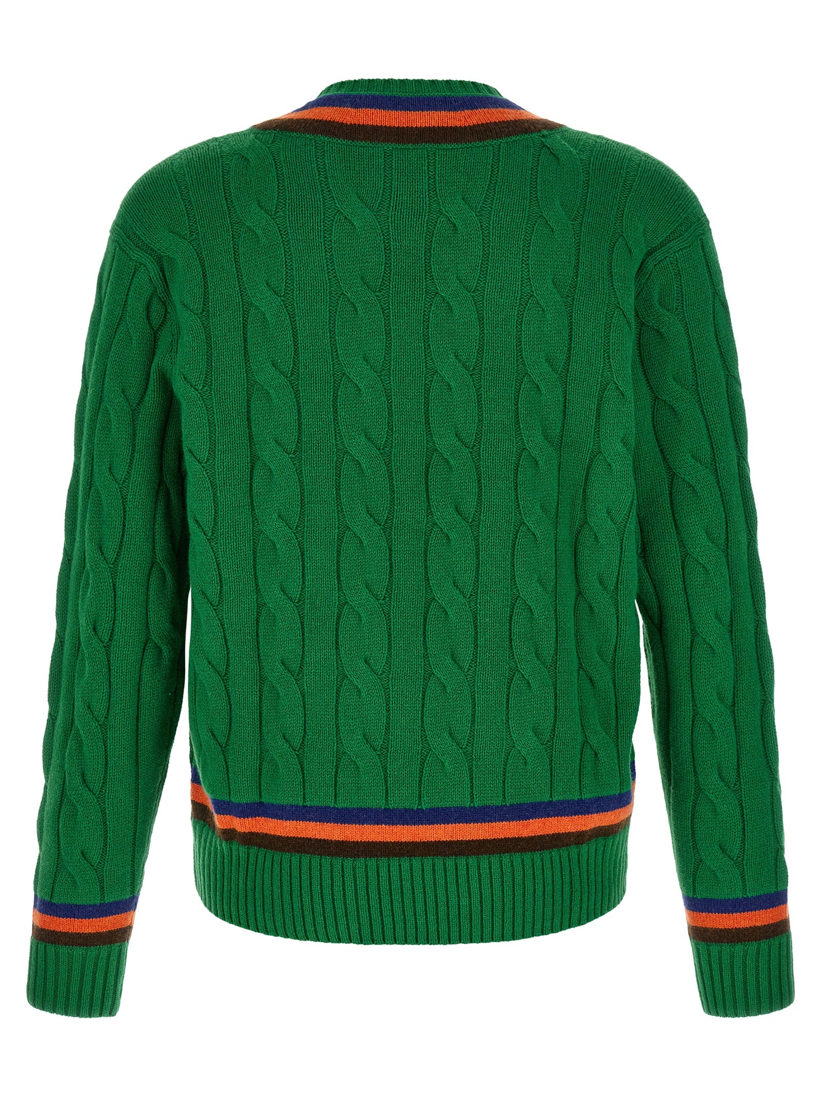 Polo Ralph Lauren Bicolor Wool Cardigan