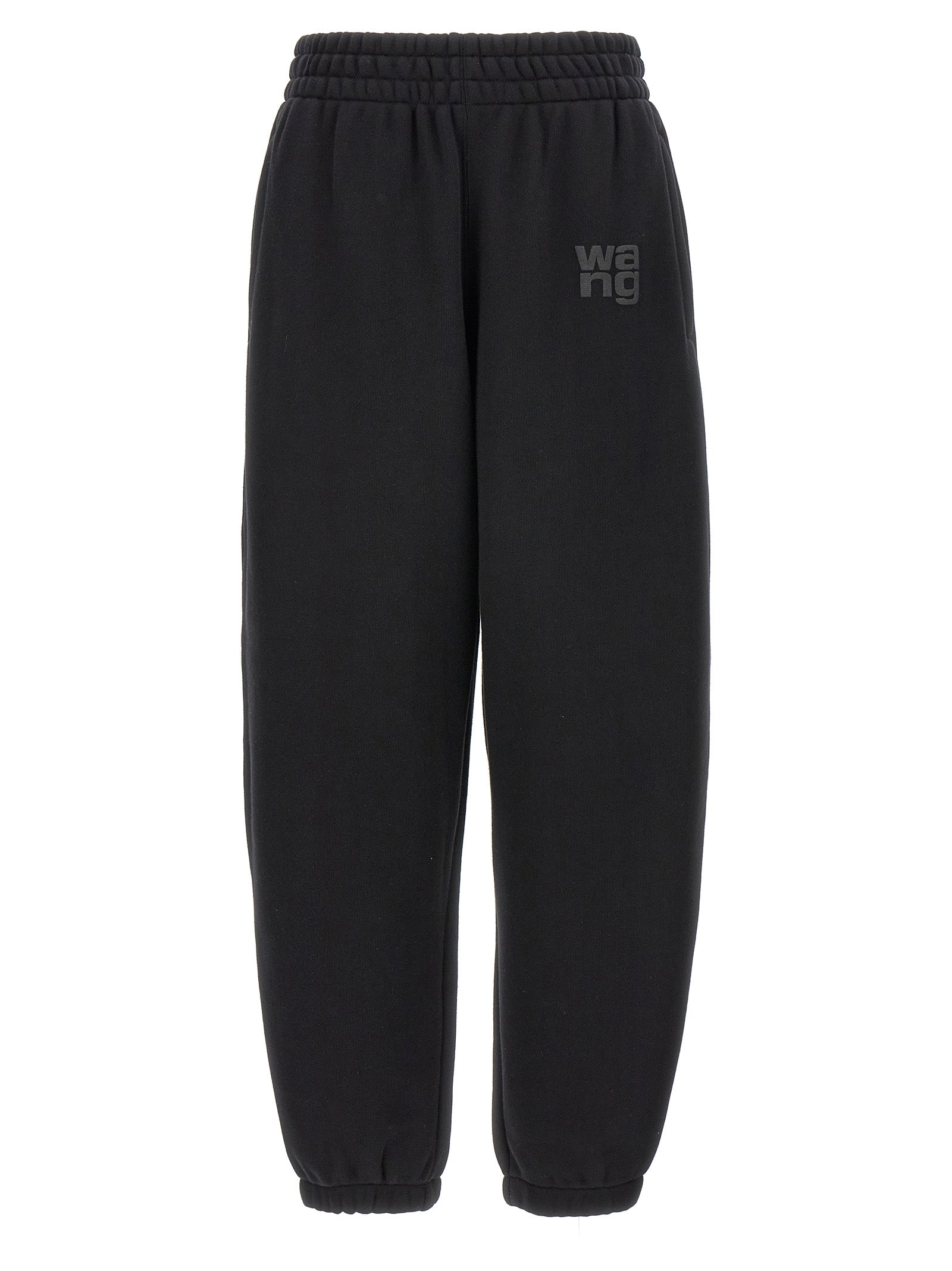 T BY ALEXANDER WANG Black Cotton Joggers (Workout Pants)