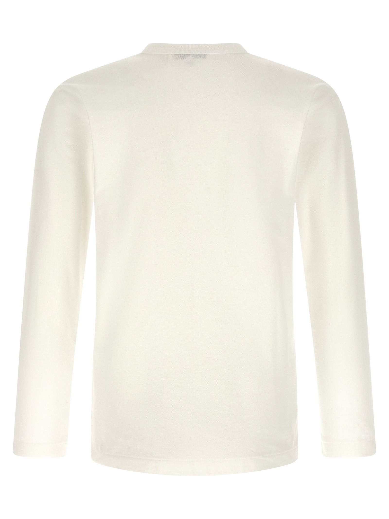 Comme Des Garçons Play White Cotton T-Shirt