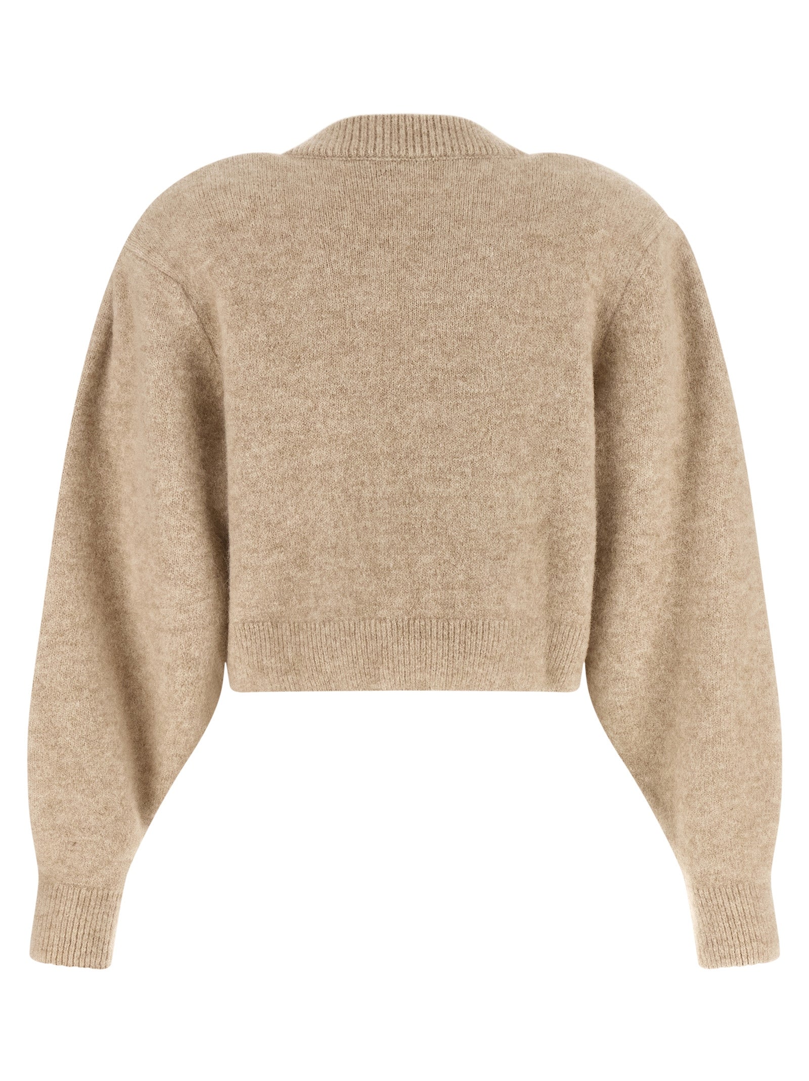 ROTATE BIRGER CHRISTENSEN Beige Wool Cardigan