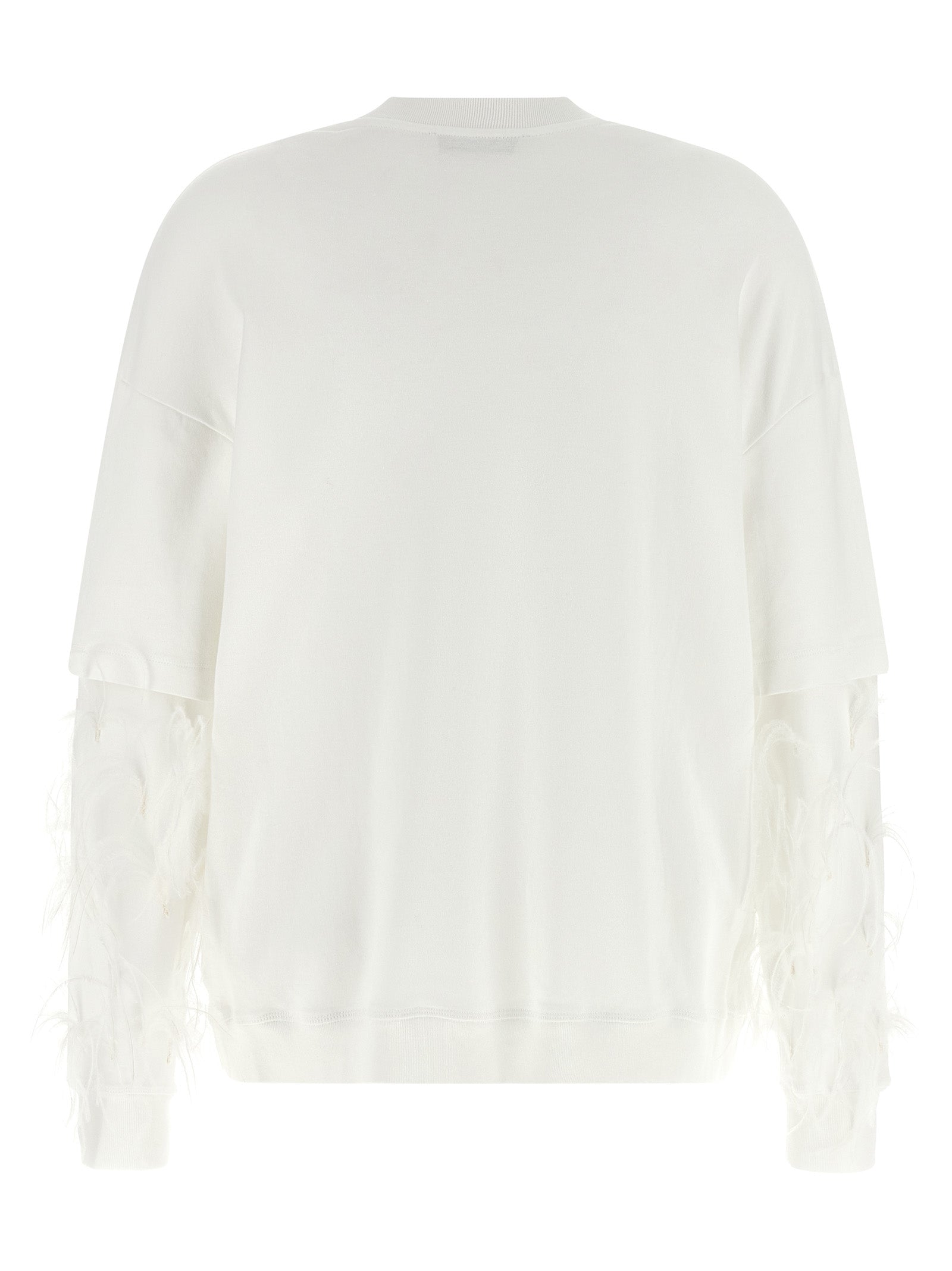 Darkpark White Cotton Sweatshirt