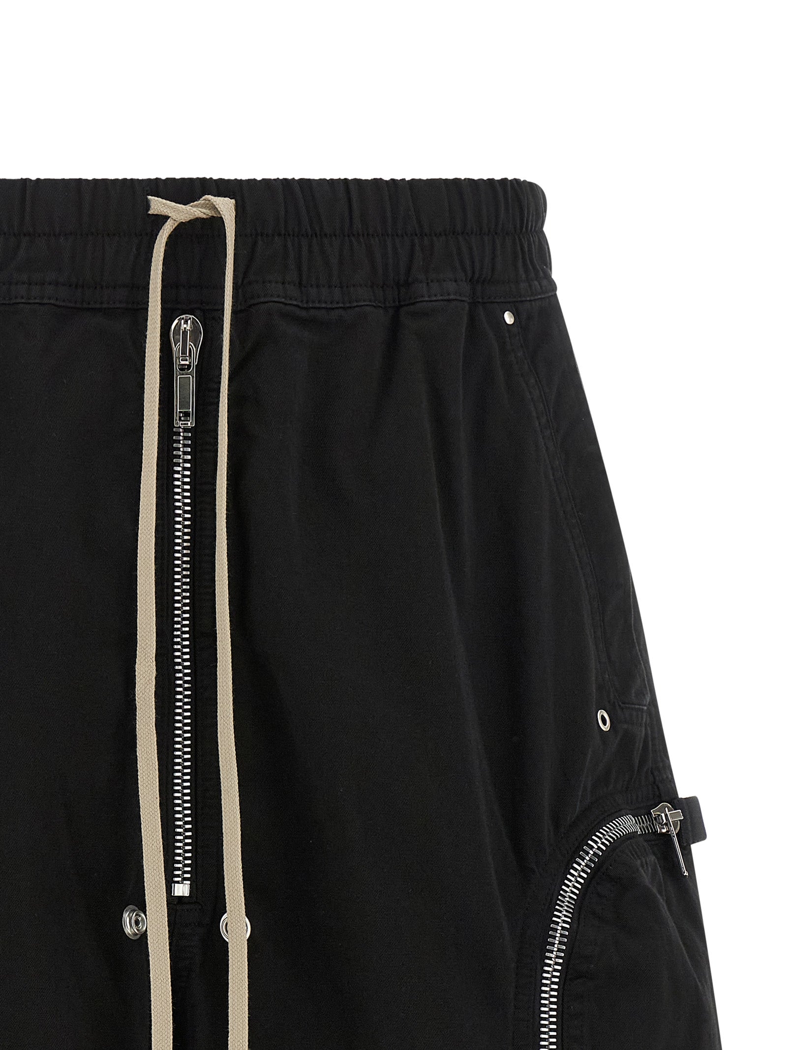 DRKSHDW Black Cotton Bermuda Shorts