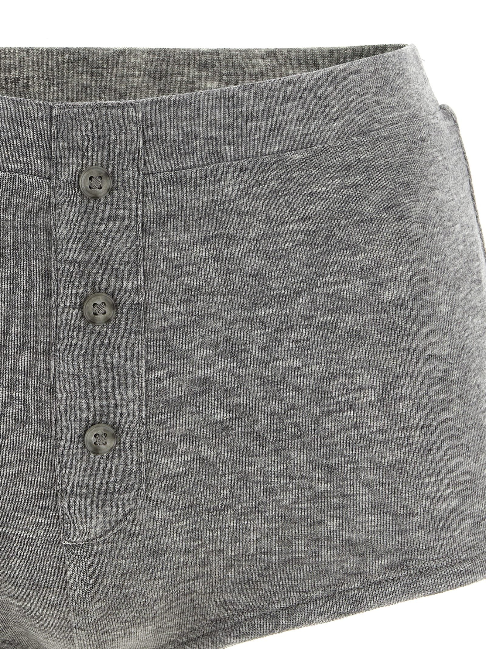 Entire Studios Gray Tencel Bermuda Shorts