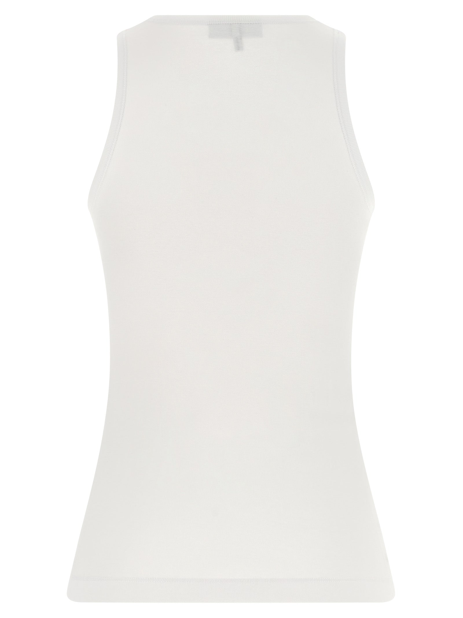 Ganni Red Organic Cotton Tank Tops