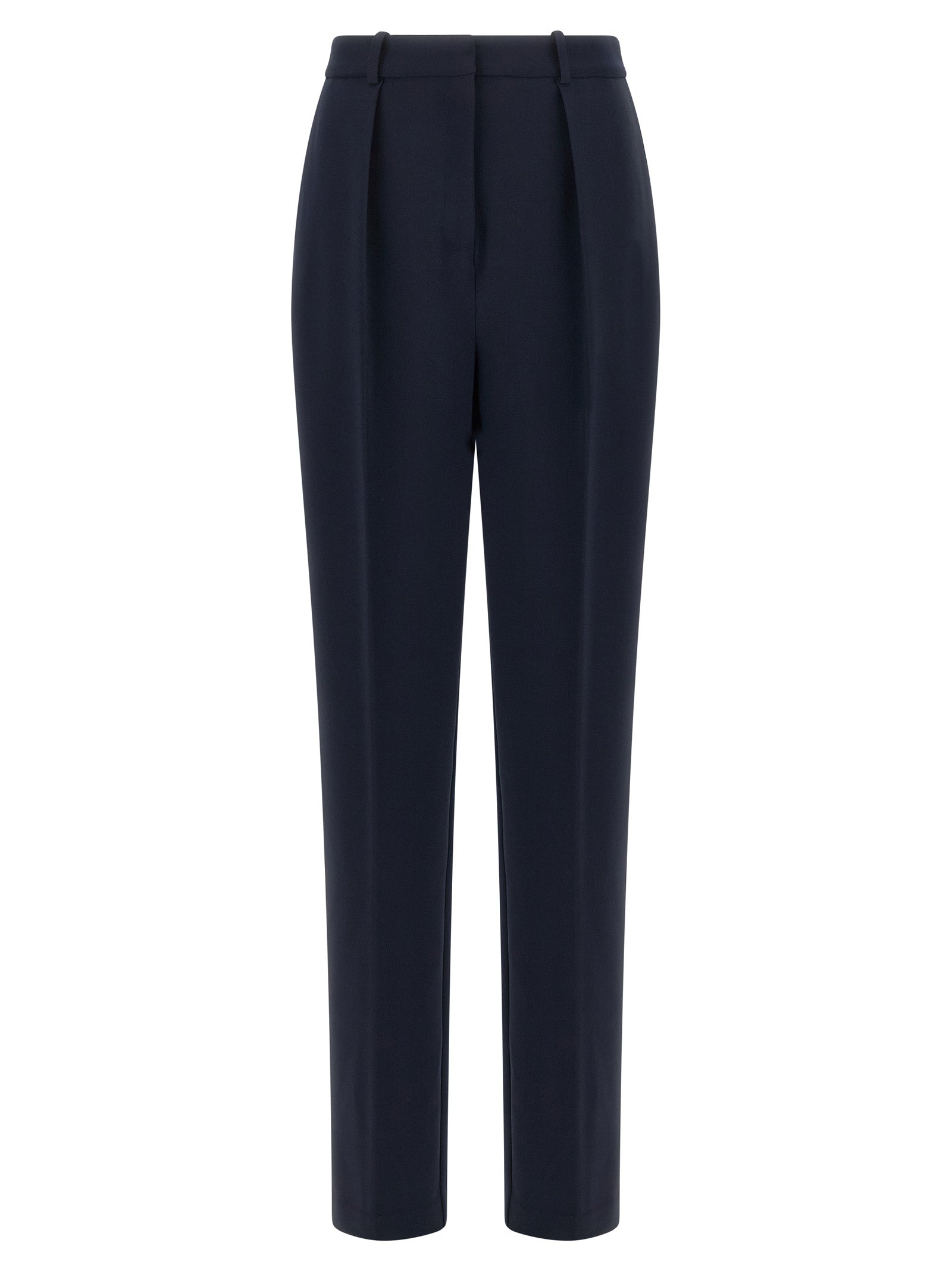 Elisabetta Franchi Blue Polyester Dress Pants