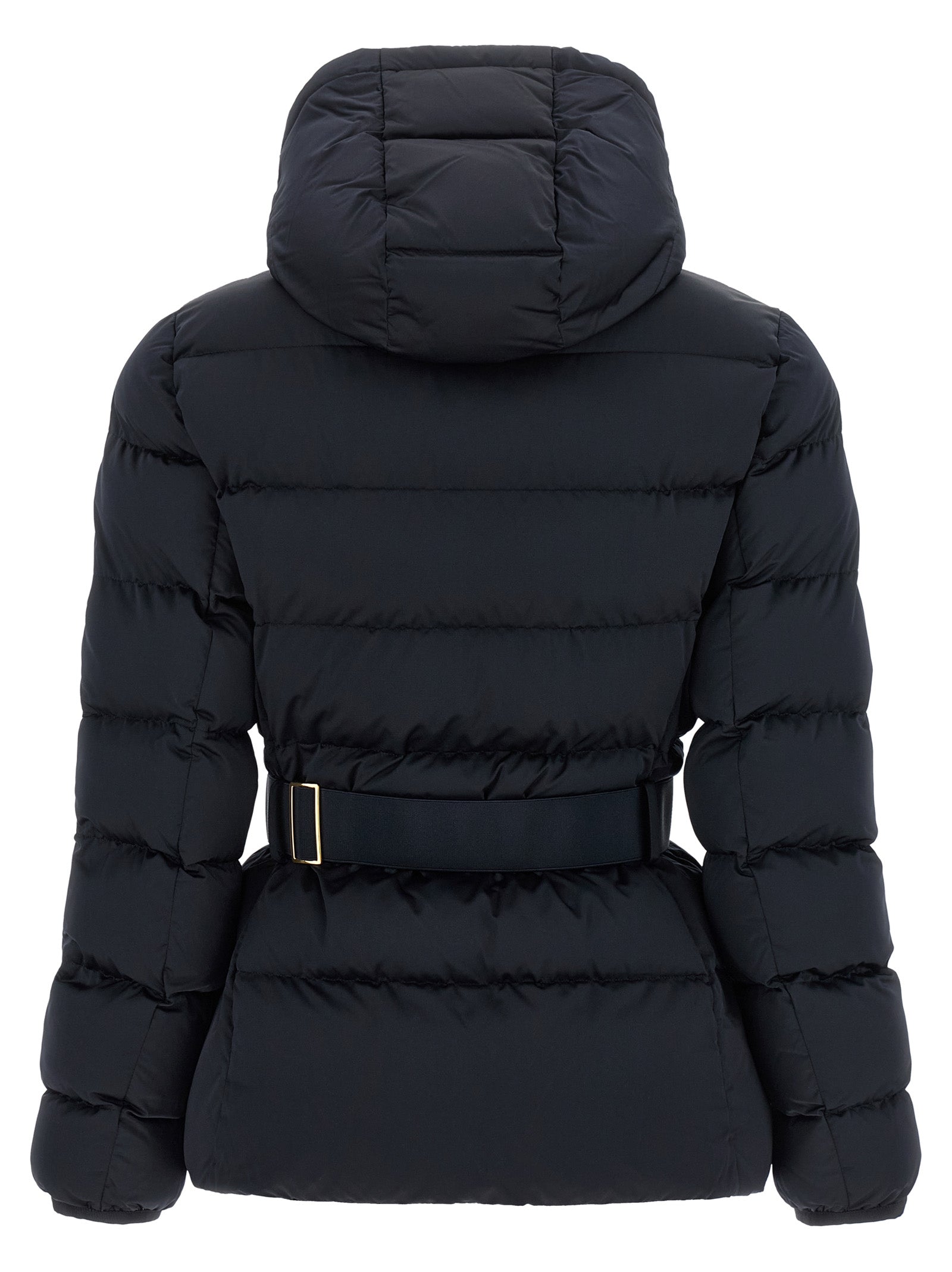 Elisabetta Franchi Black Polyester Full-Length Jacket