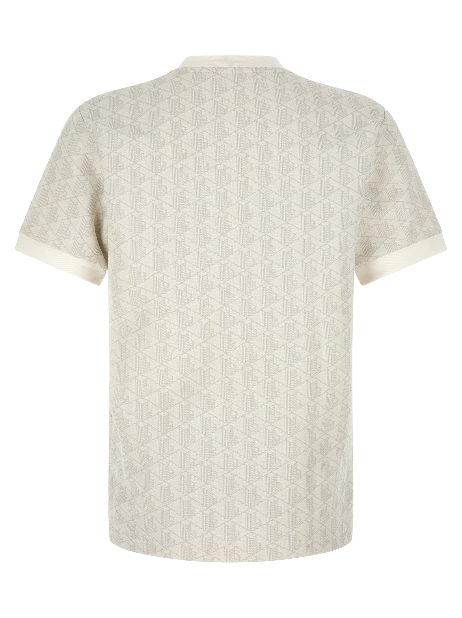 Lacoste Beige Polyester T-Shirt