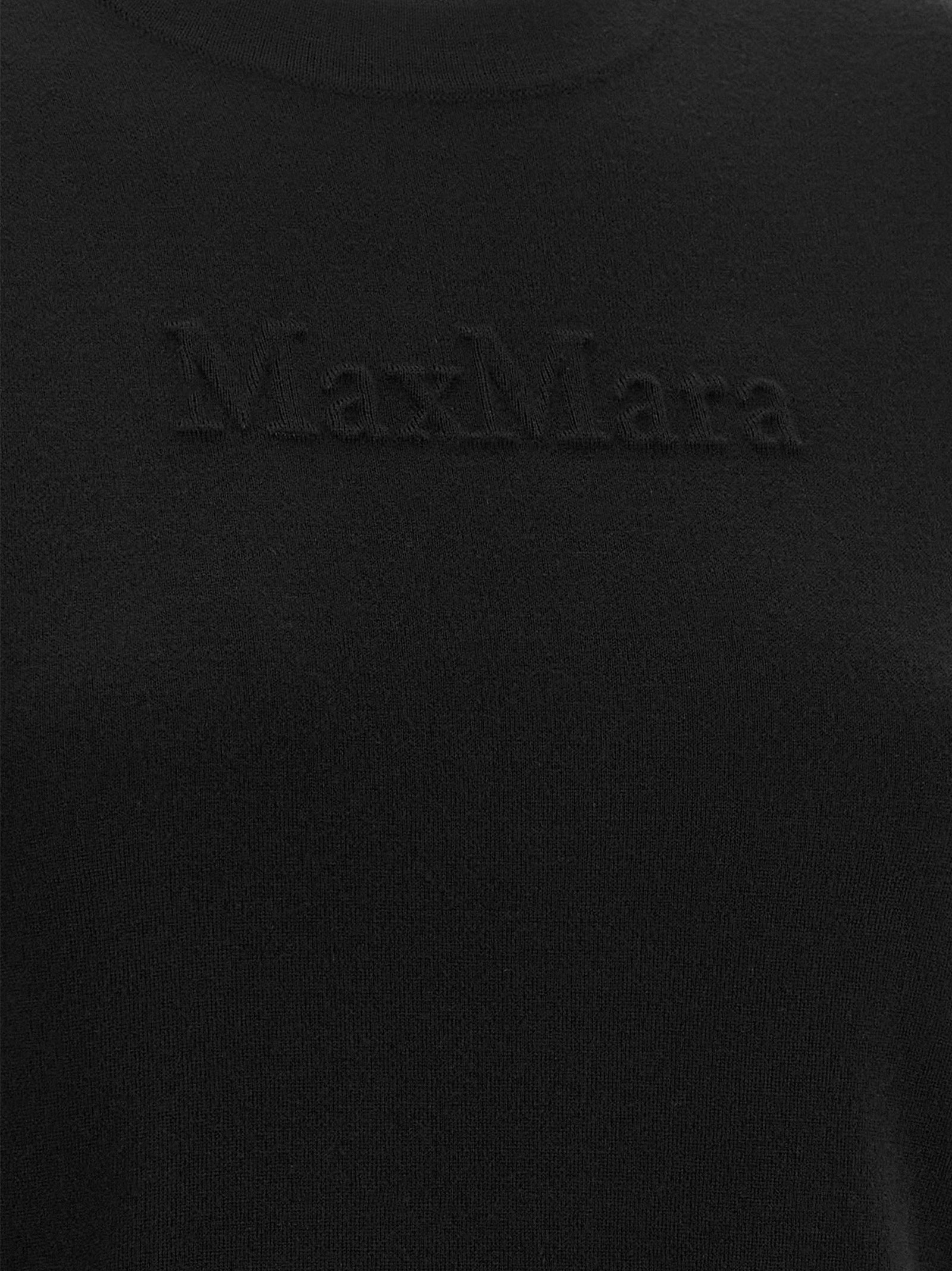 Max Mara Black Virgin Wool Cardigan