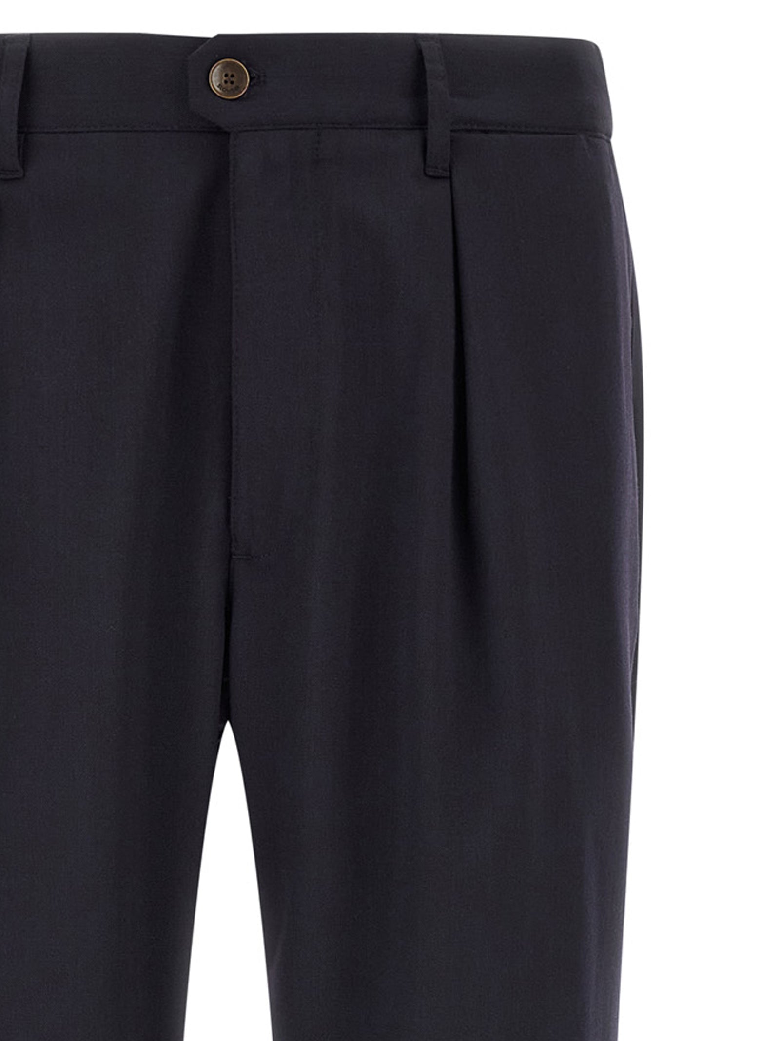 Incotex Blue Polyester Dress Pants