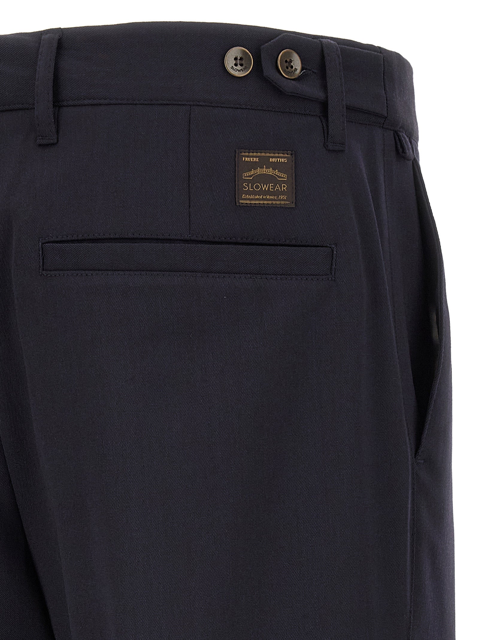 Incotex Blue Polyester Dress Pants