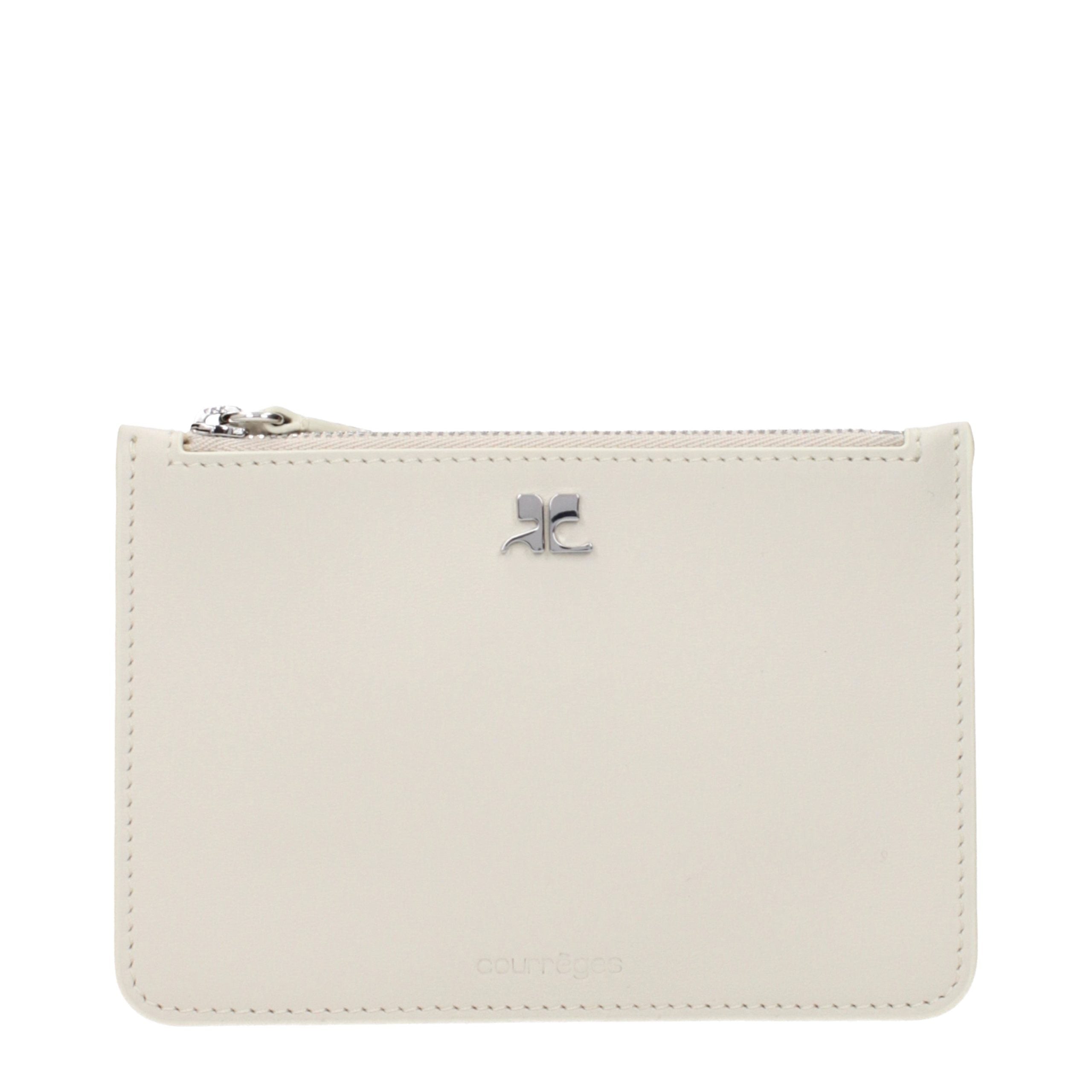 Courrèges Beige Leather Wallet