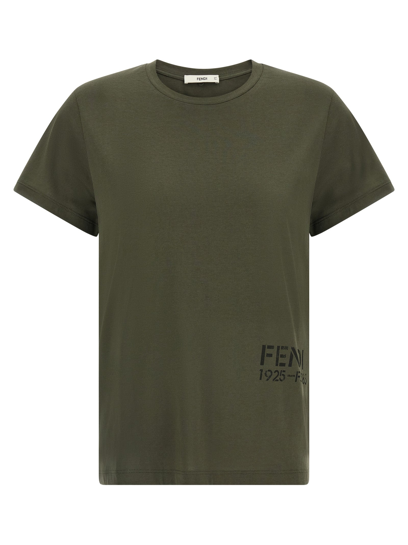 Fendi Bicolor Cotton T-Shirt