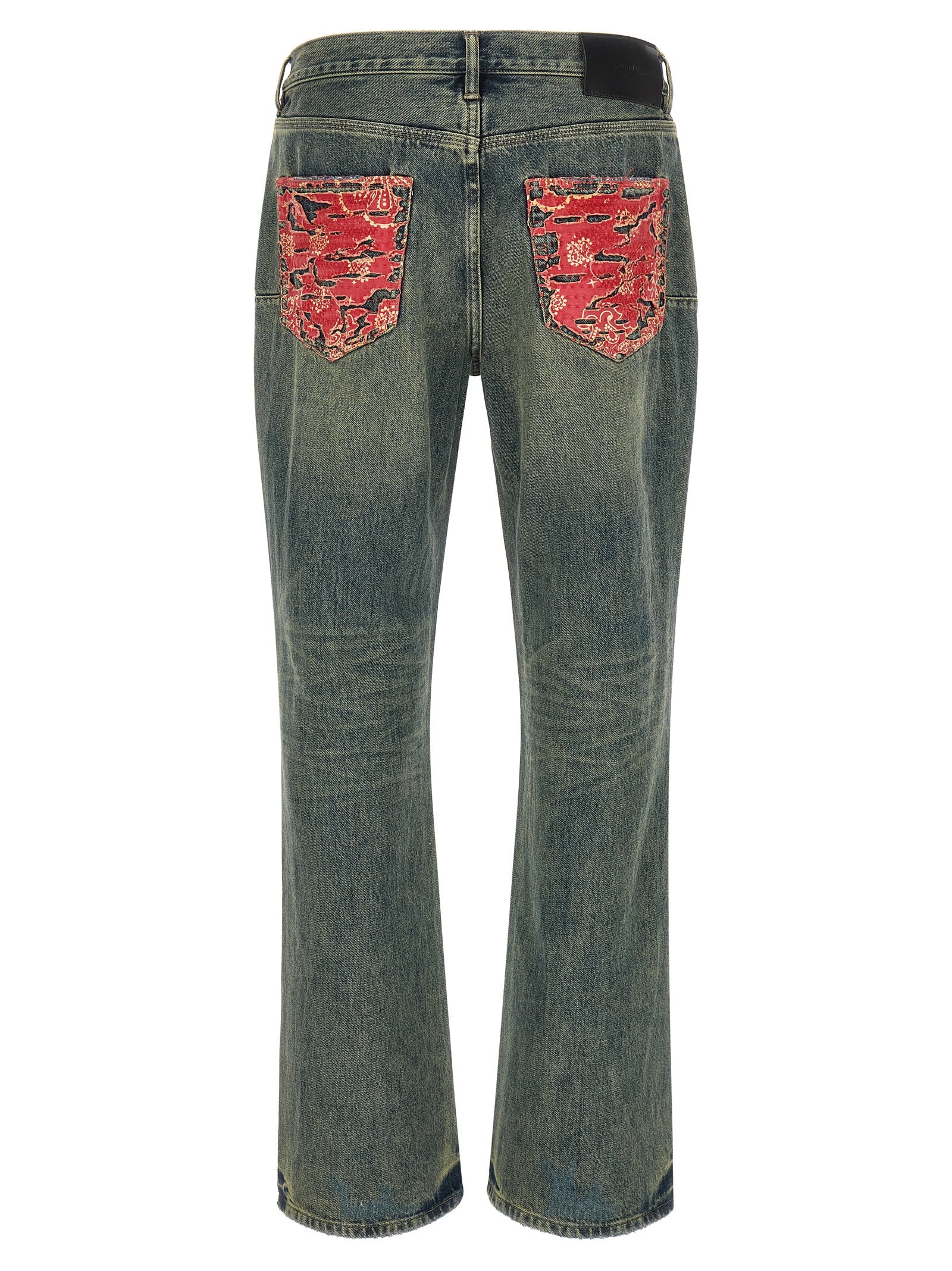 PURPLE Blue Cotton Bootcut Jeans
