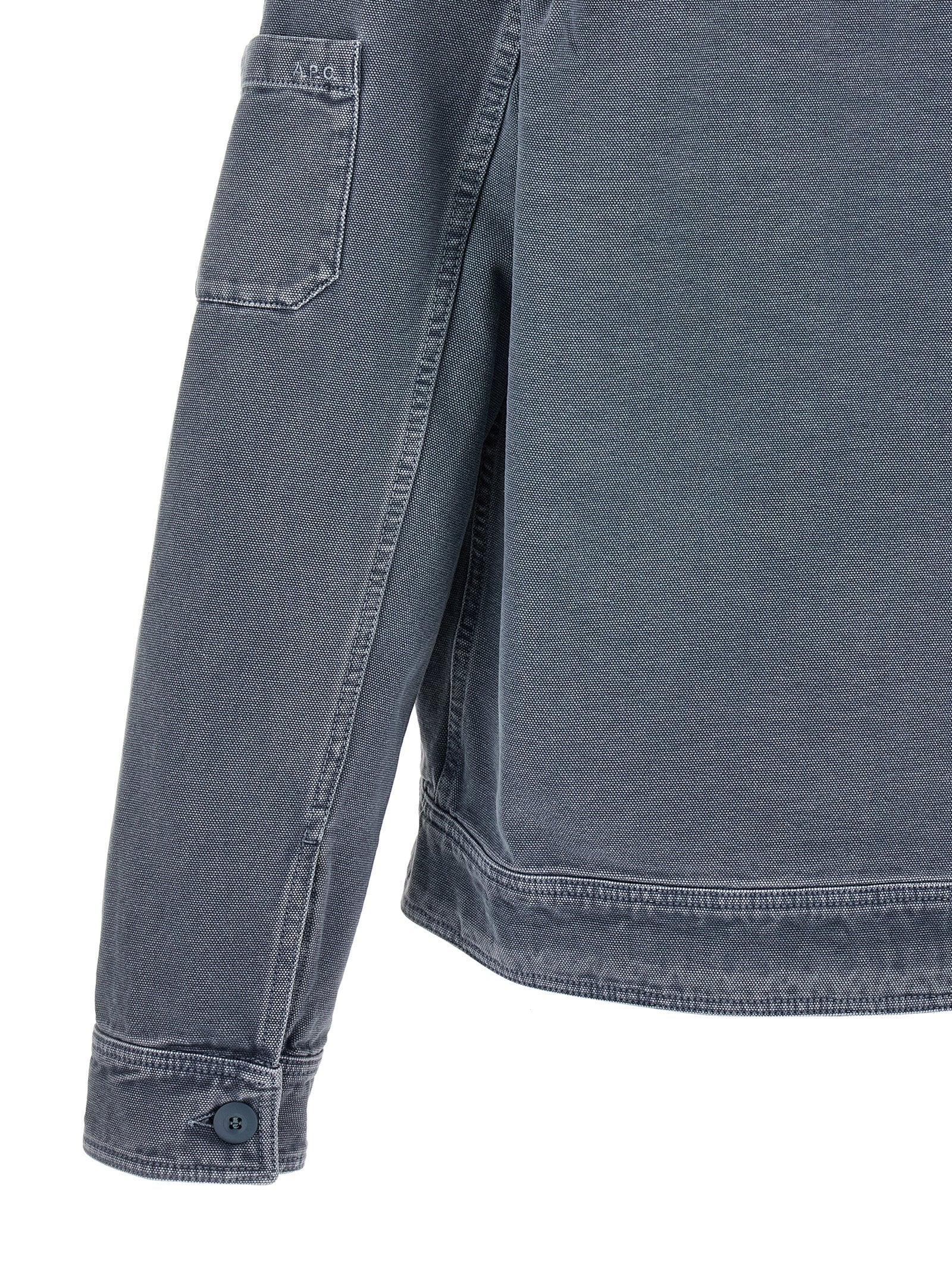 A.P.C. Gray Cotton Denim Jacket