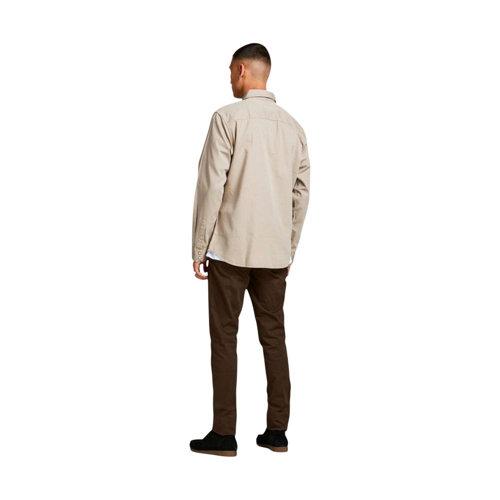 Jack Jones Beige Denim Shirt