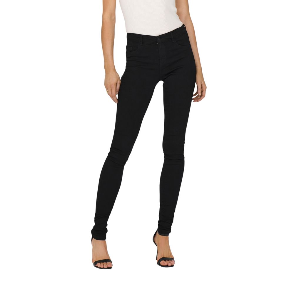 Only Black Viscose Skinny Jeans