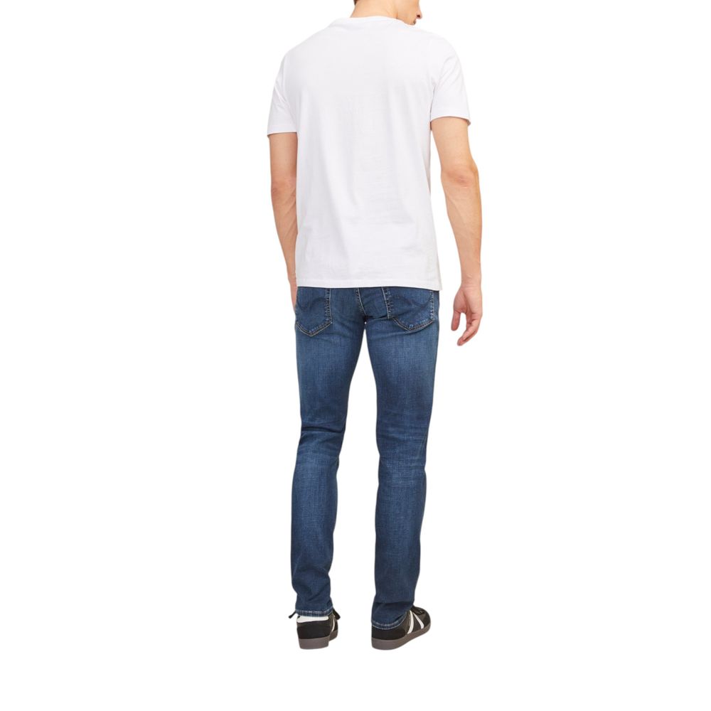 Jack Jones Blue Cotton Skinny Jeans