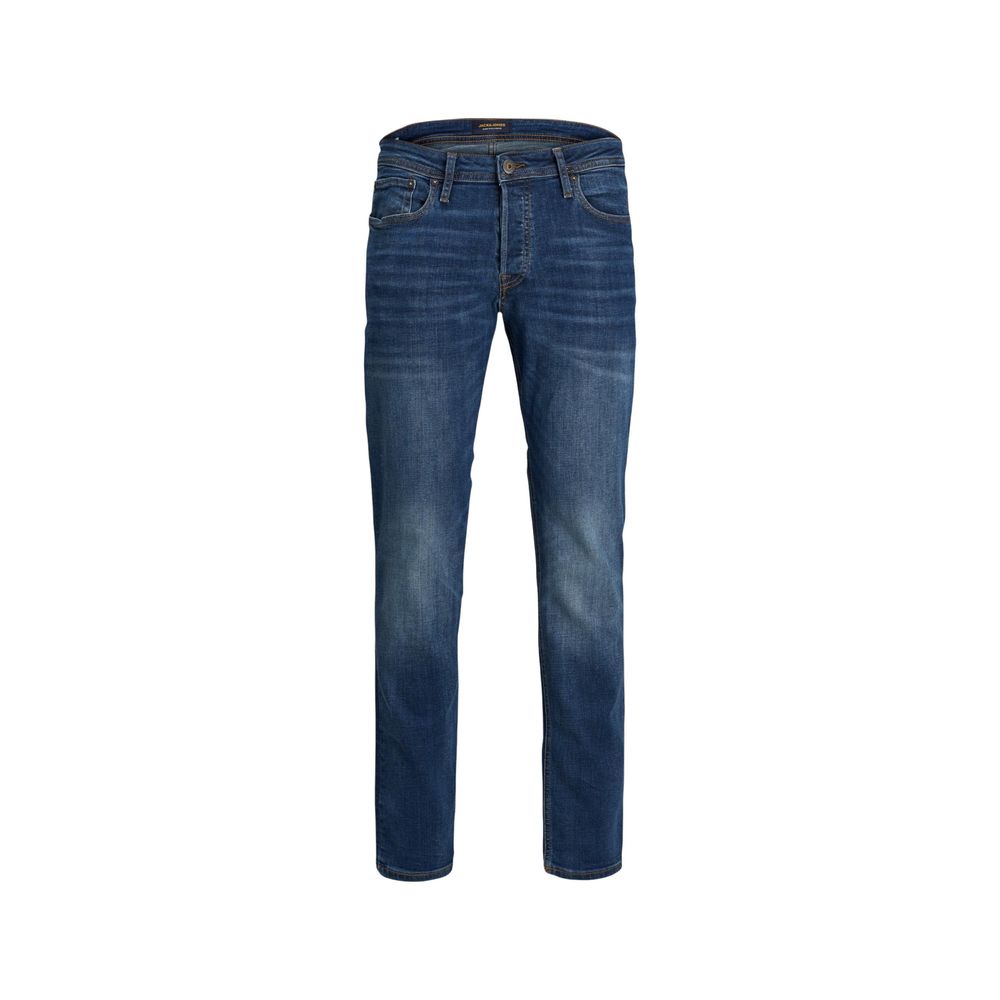 Jack Jones Blue Cotton Skinny Jeans