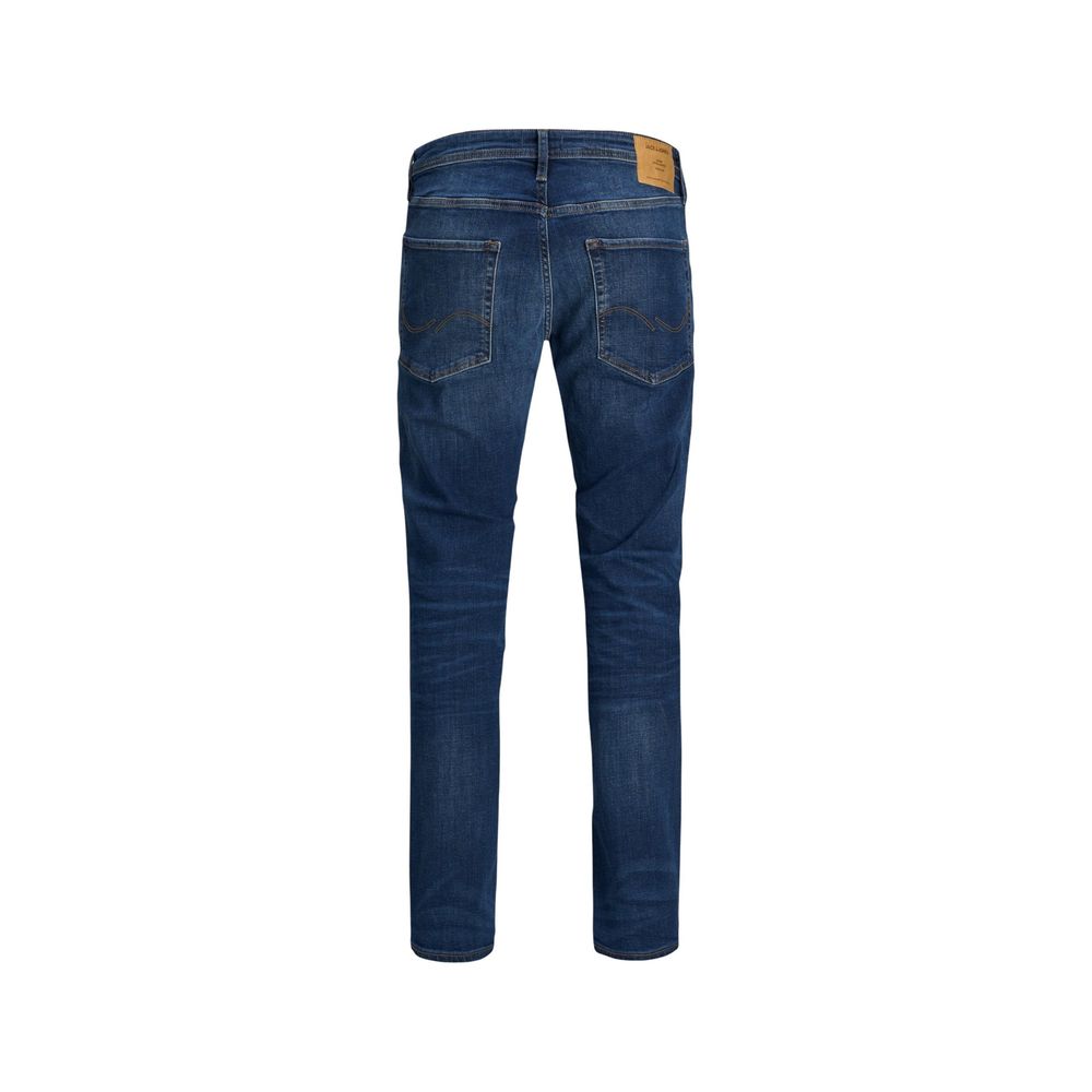Jack Jones Blue Cotton Skinny Jeans
