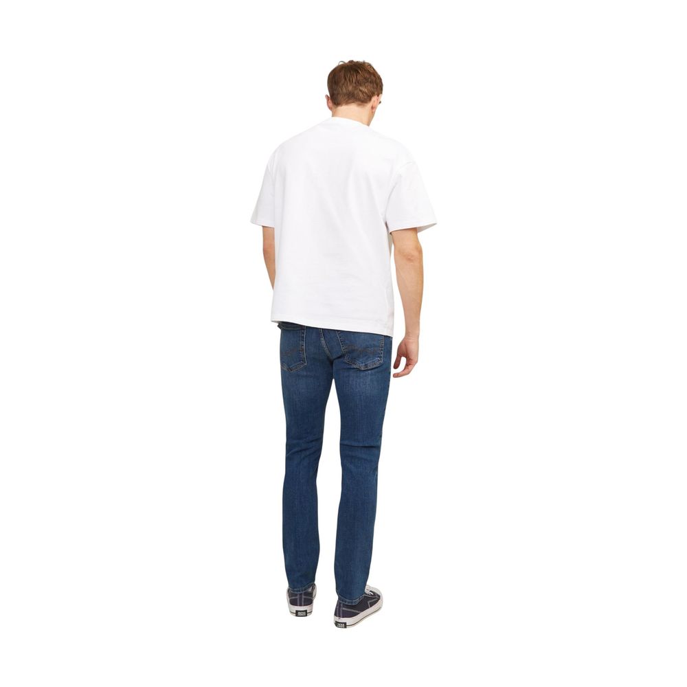 Jack Jones Blue Cotton Skinny Jeans