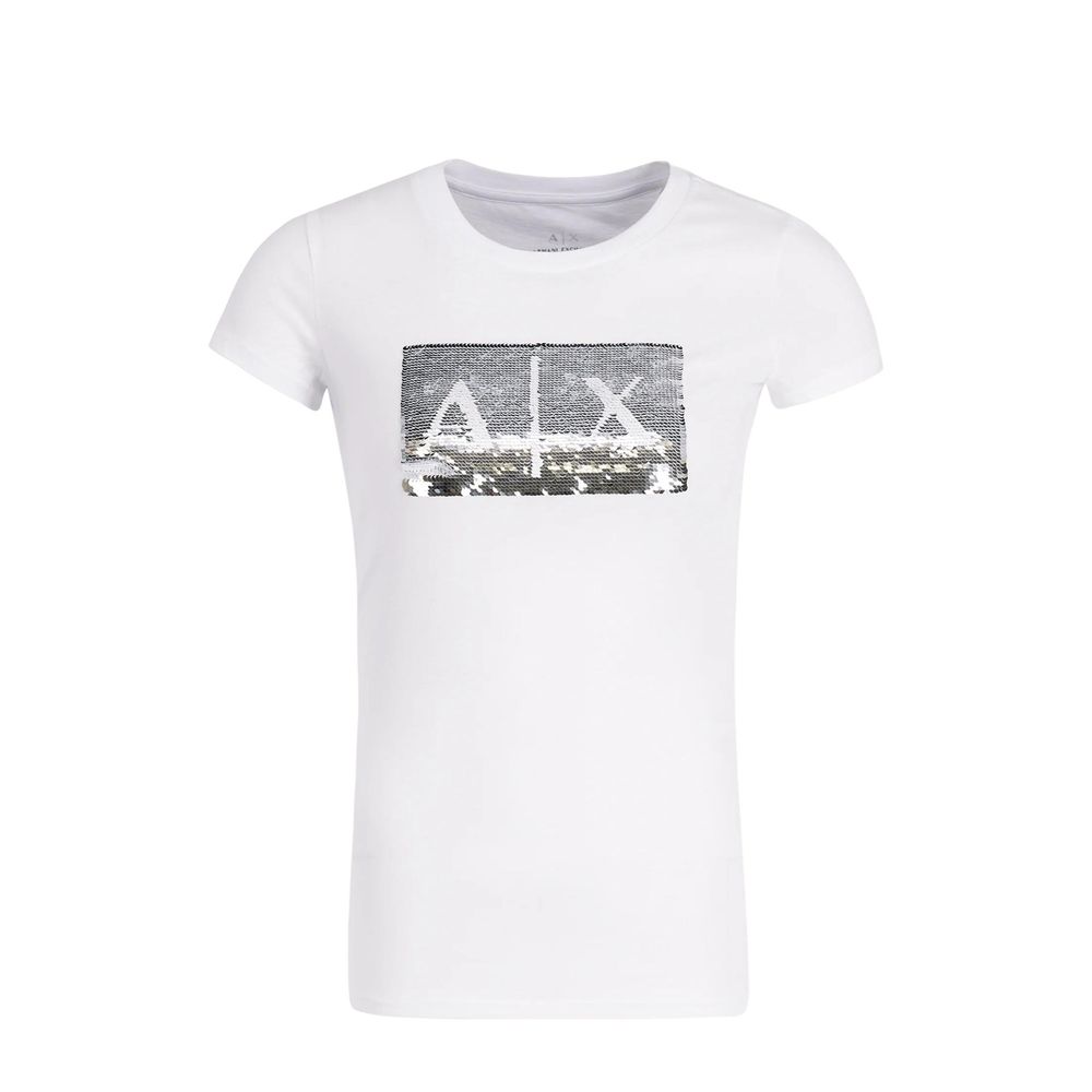 Armani Exchange White Cotton T-Shirt