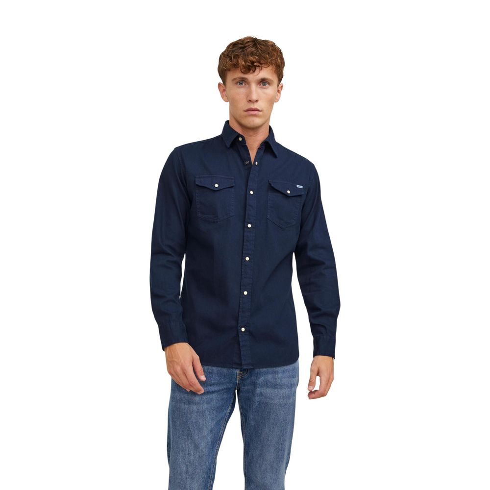 Jack Jones Blue Denim Shirt
