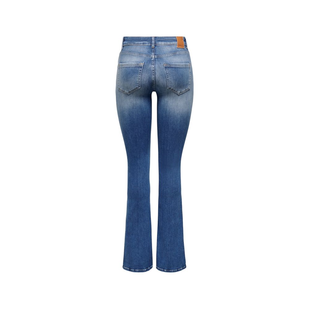 Only Blue Cotton Bootcut Jeans