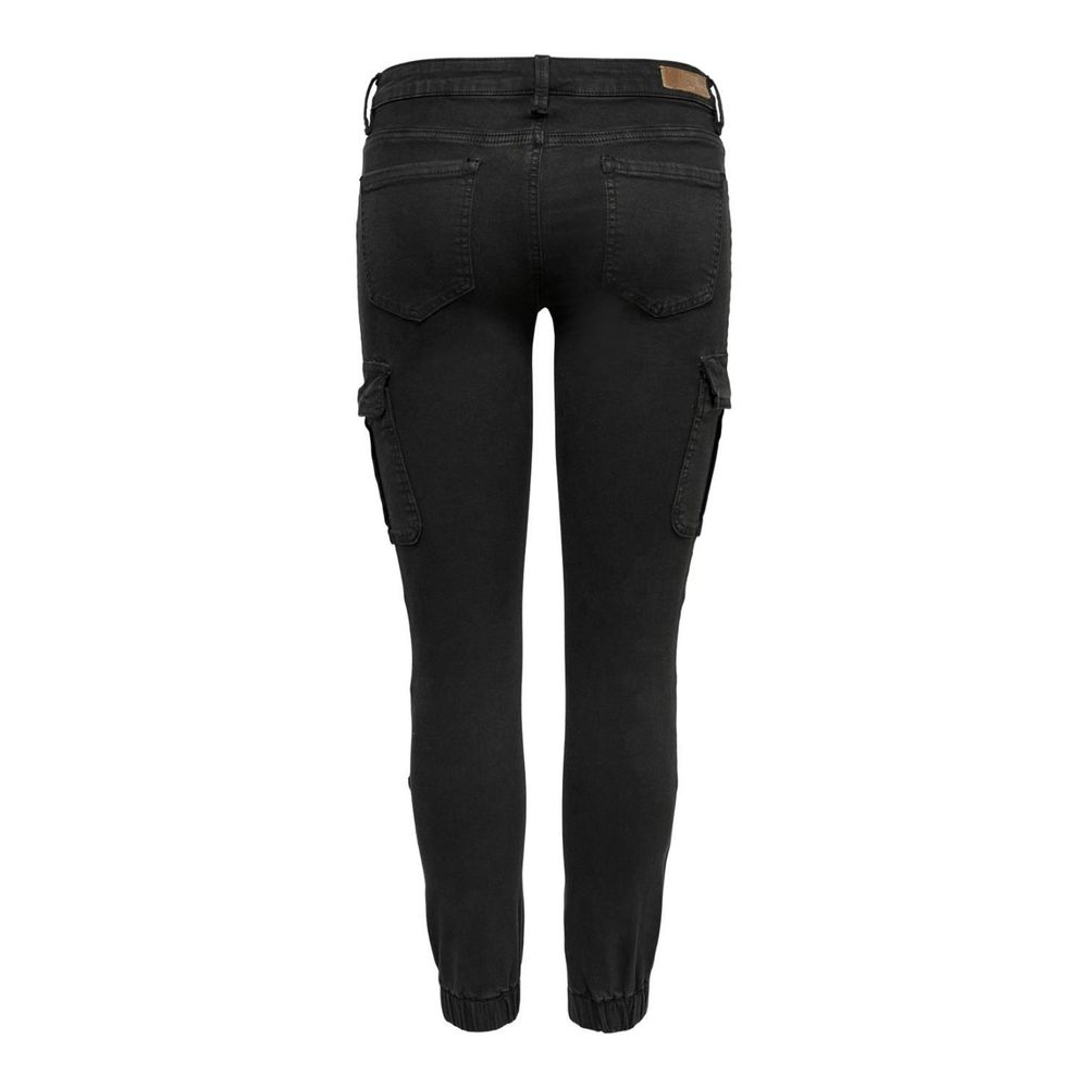 Only Black Cotton Cargo Pants