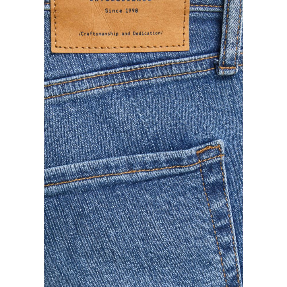 Jack Jones Blue Cotton Skinny Jeans