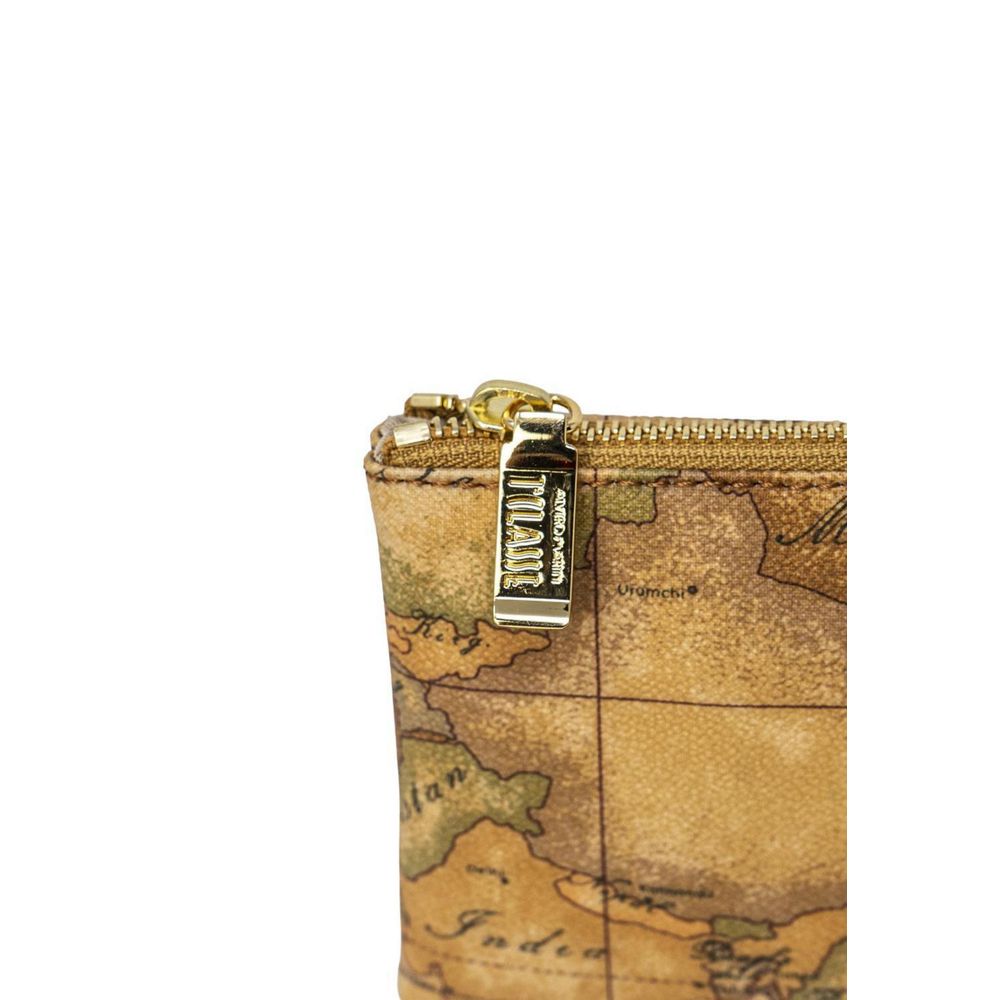 Alviero Martini Prima Classe Beige Leather Clutch Bag