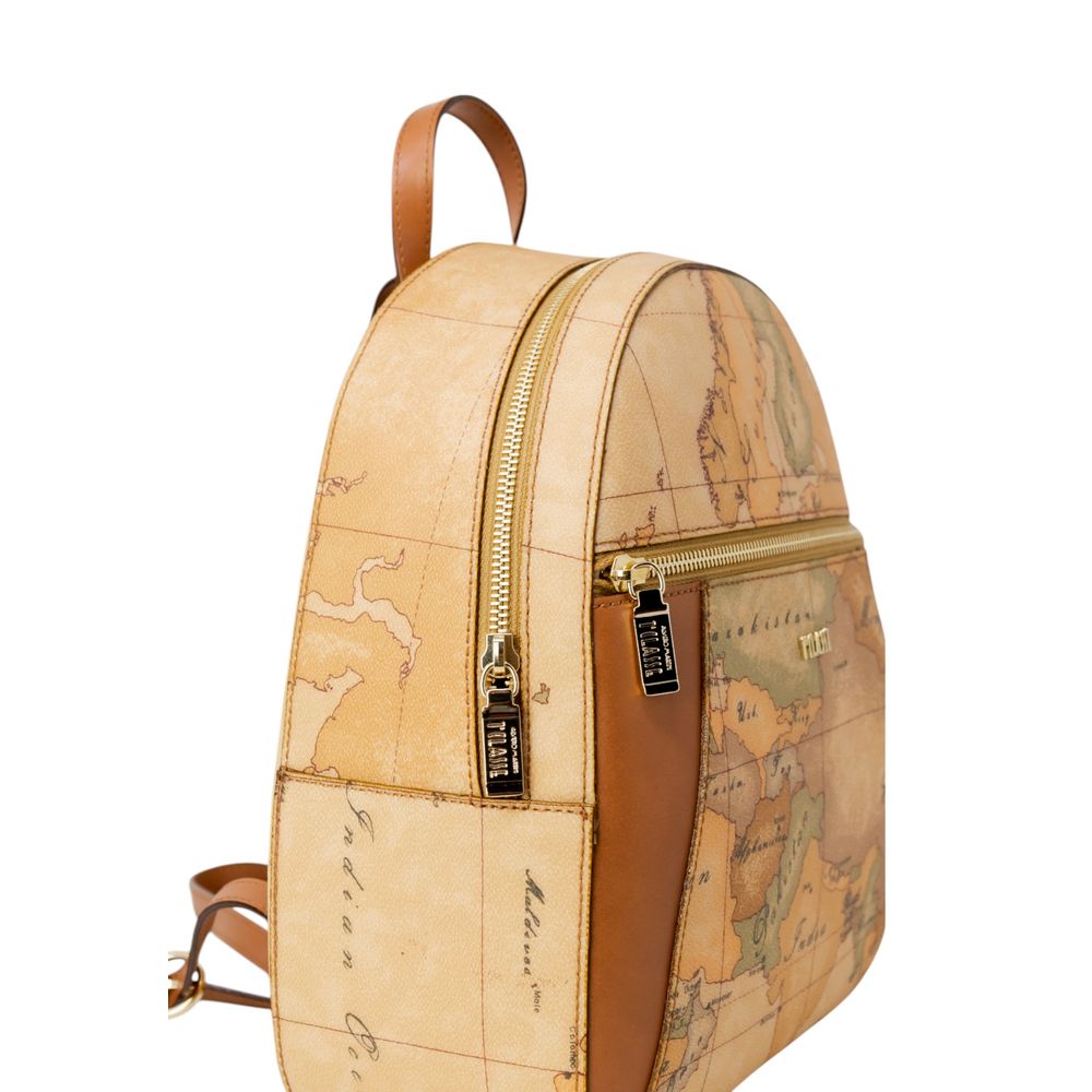 Alviero Martini Prima Classe Beige Cotton Backpack