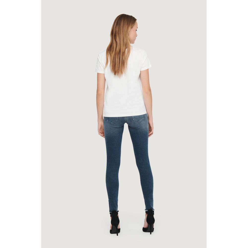 Only Blue Cotton Skinny Jeans
