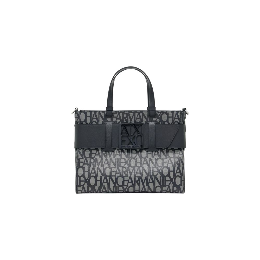 Armani Exchange Black Cotton Handbag