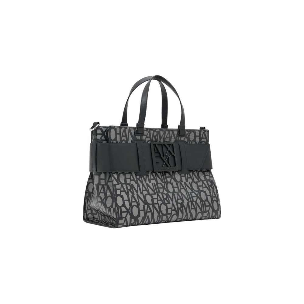 Armani Exchange Black Cotton Handbag