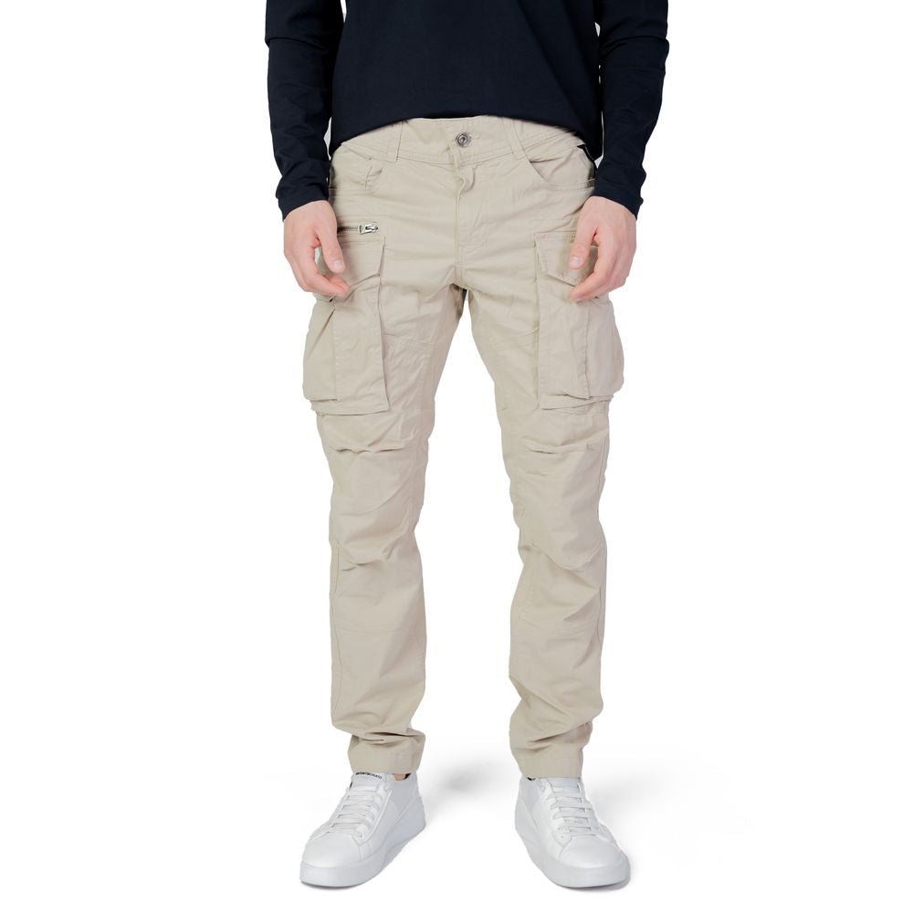 Replay Beige Cotton Cargo Pants