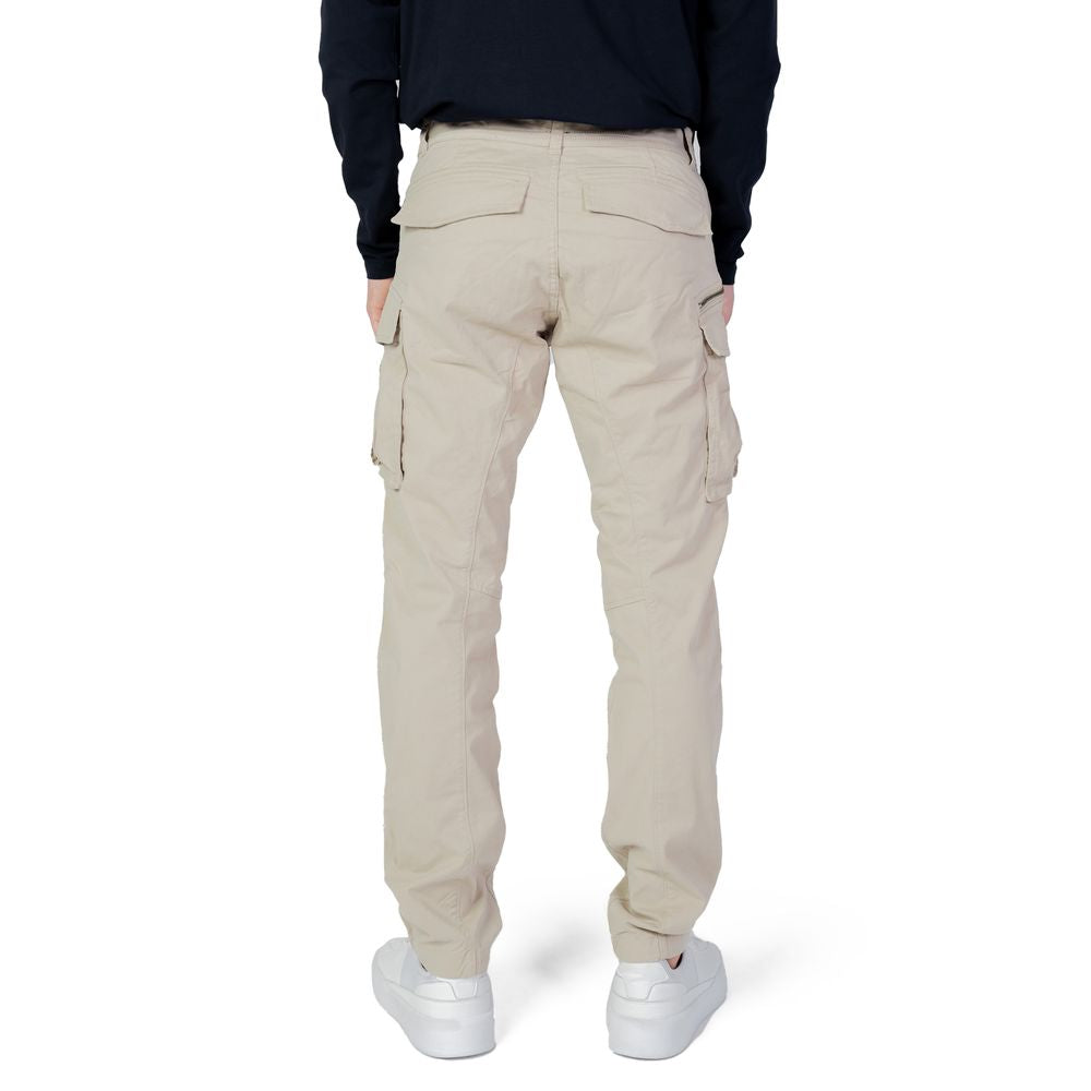 Replay Beige Cotton Cargo Pants