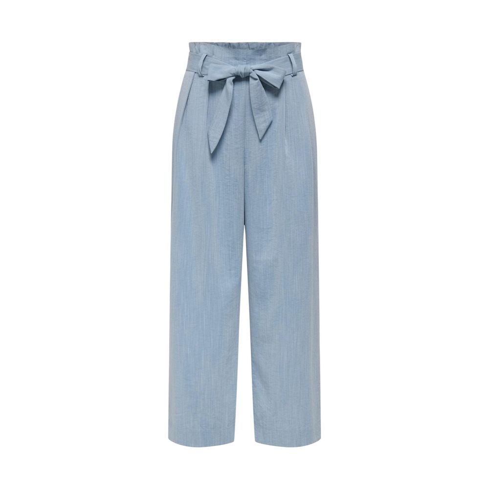 Only Blue Viscose Casual Pants