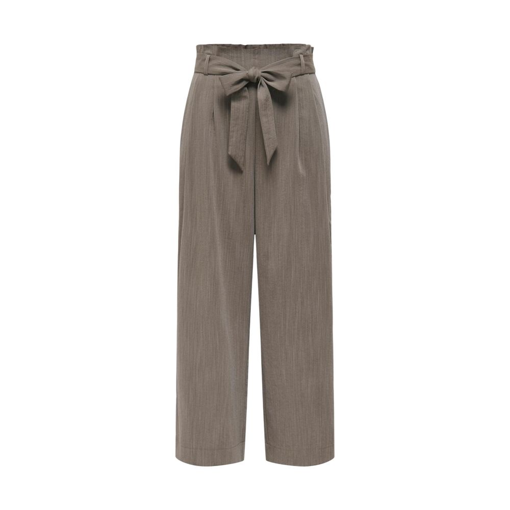 Only Beige Viscose Casual Pants