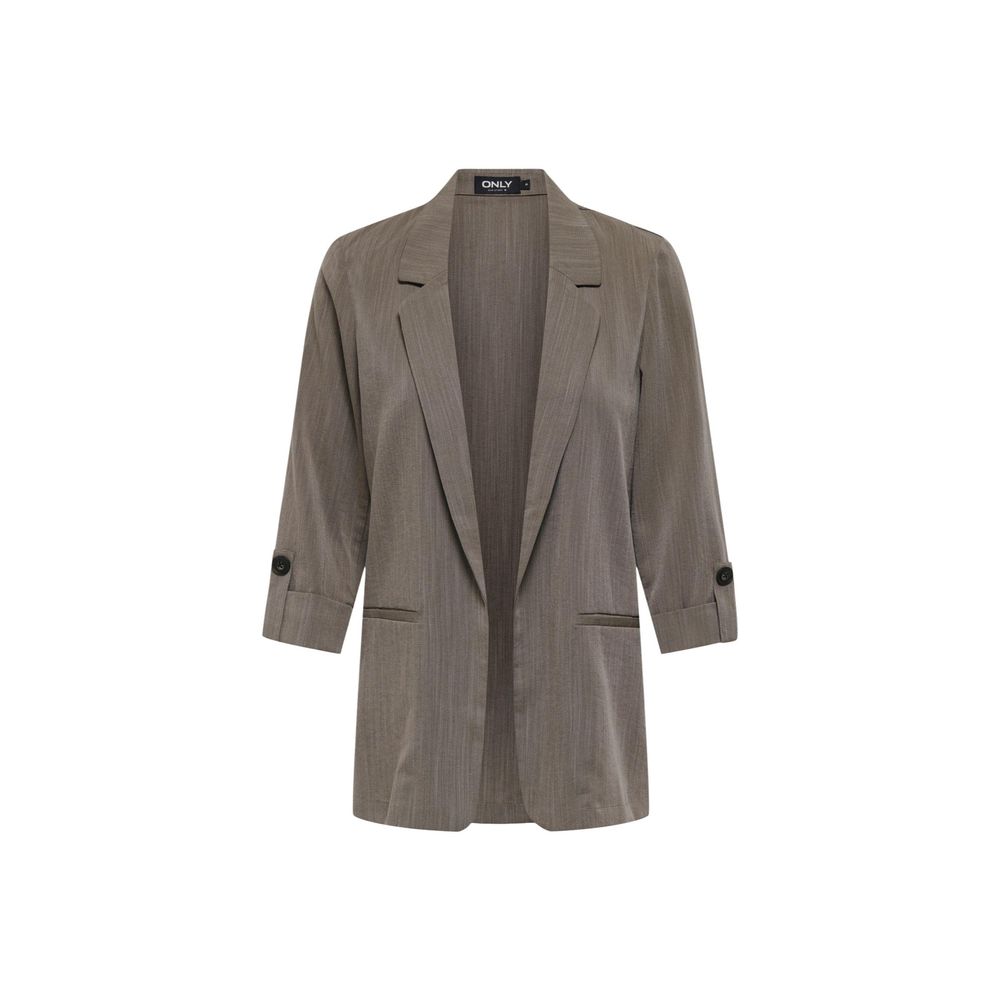Only Beige Viscose Blazer