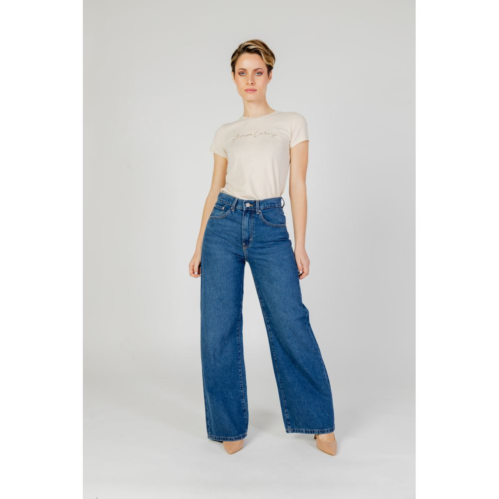 Only Blue Cotton Relaxed Fit Jeans